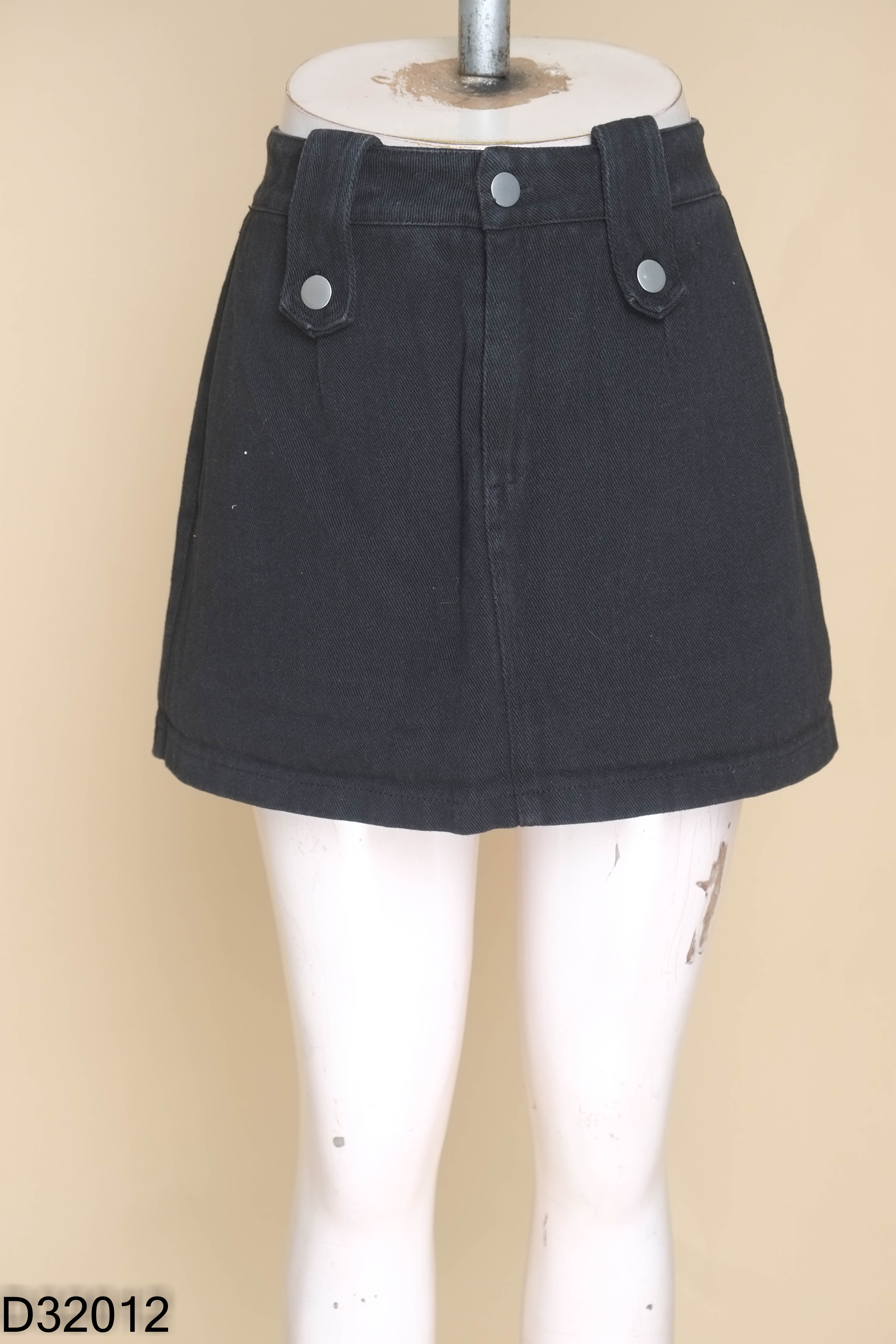 Chân váy jeans đen