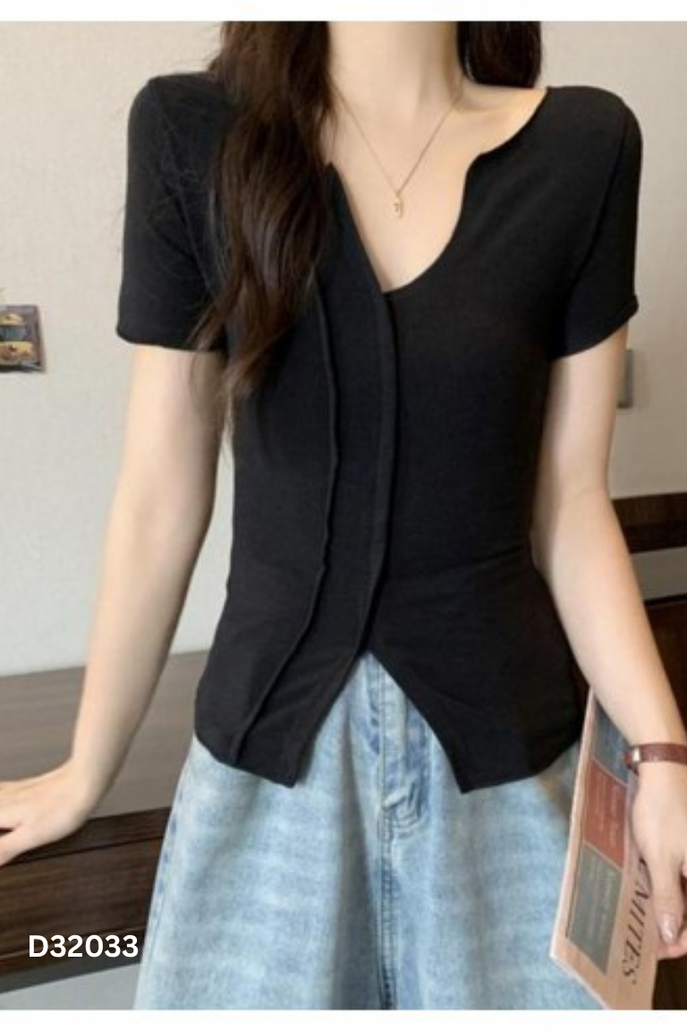 NEWTAG Áo đen MISSNIDOME trơn