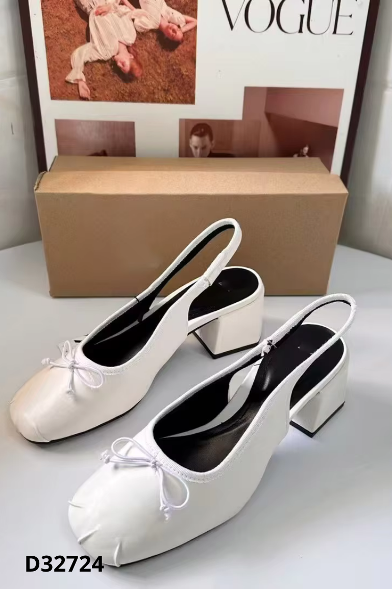 NEWBOX ZARA giày trắng nơ