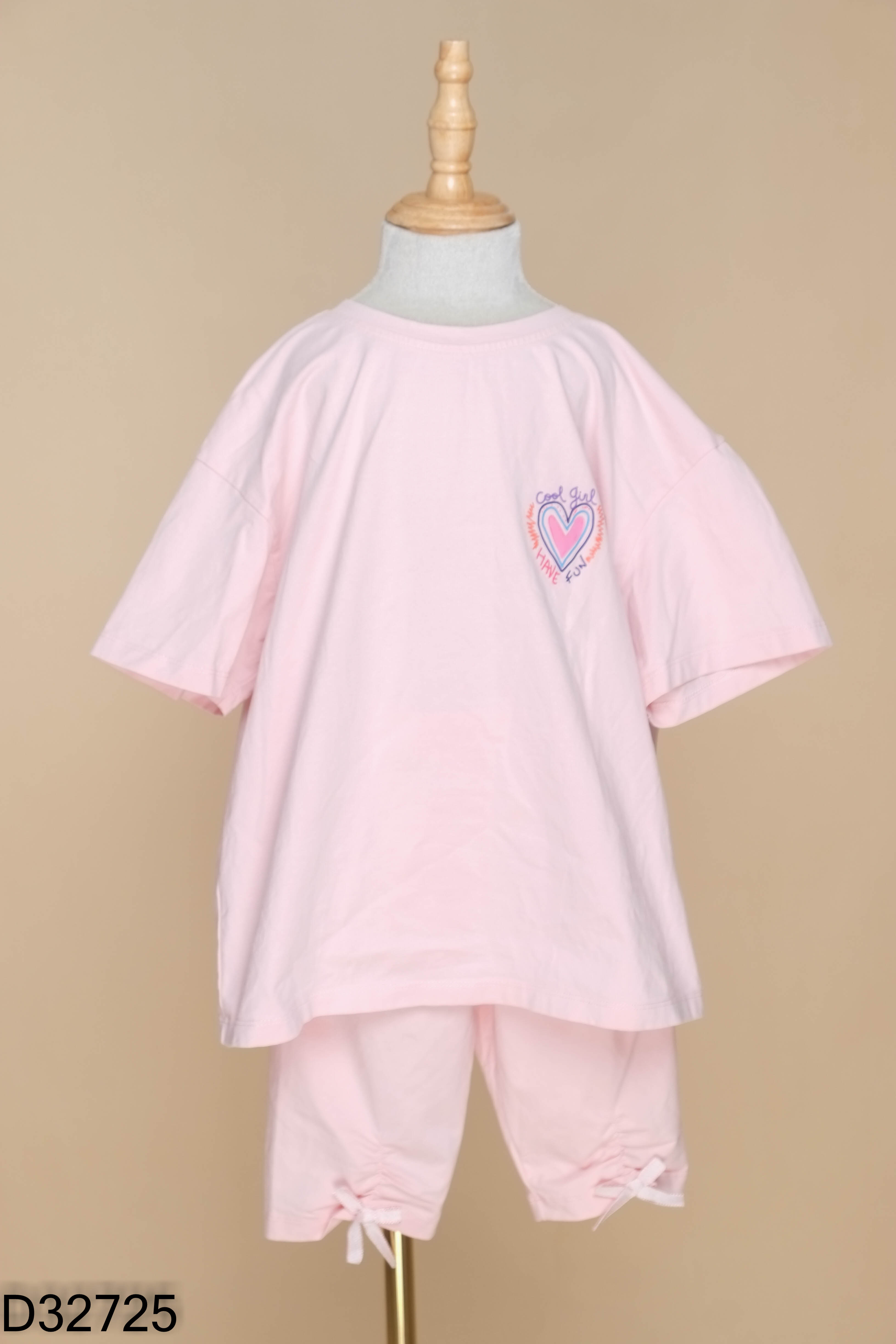 SET IVY KIDS áo hồng+ quần KIDS
