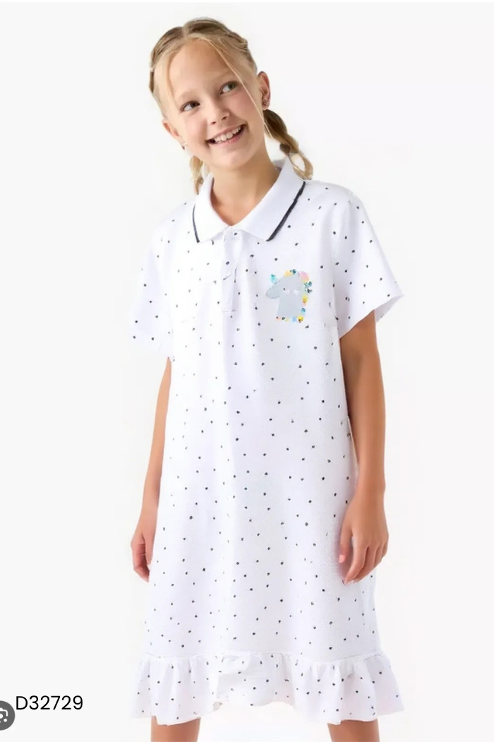 Váy trắng chấm bi đen KIDS
