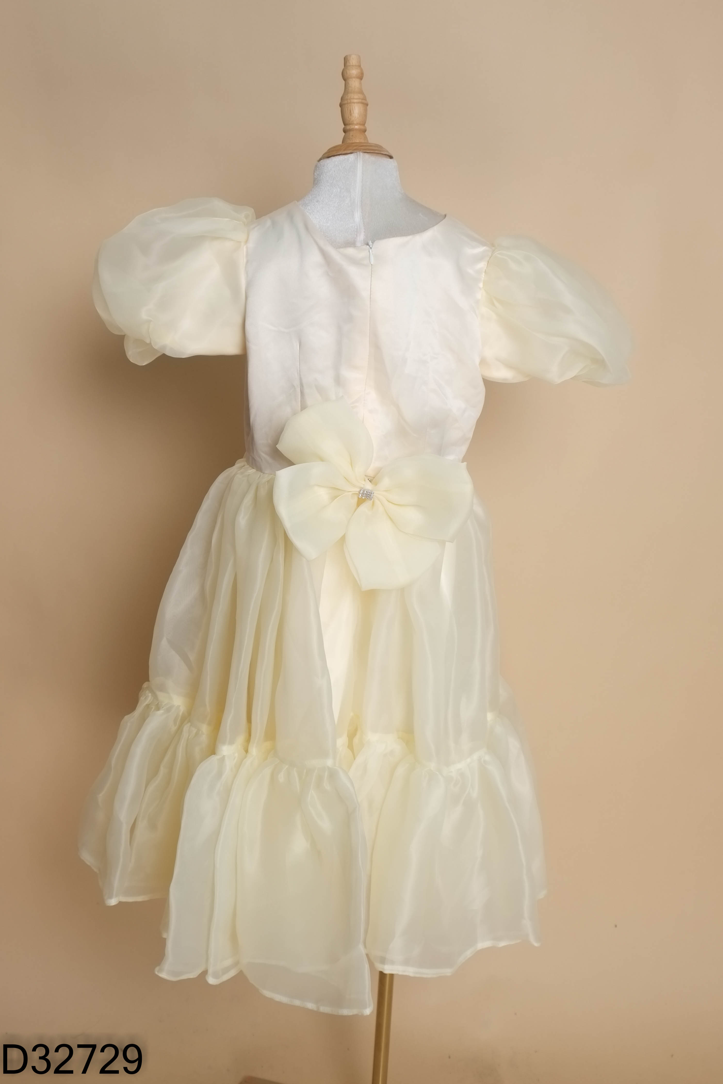 Váy voan be tay phồng KIDS