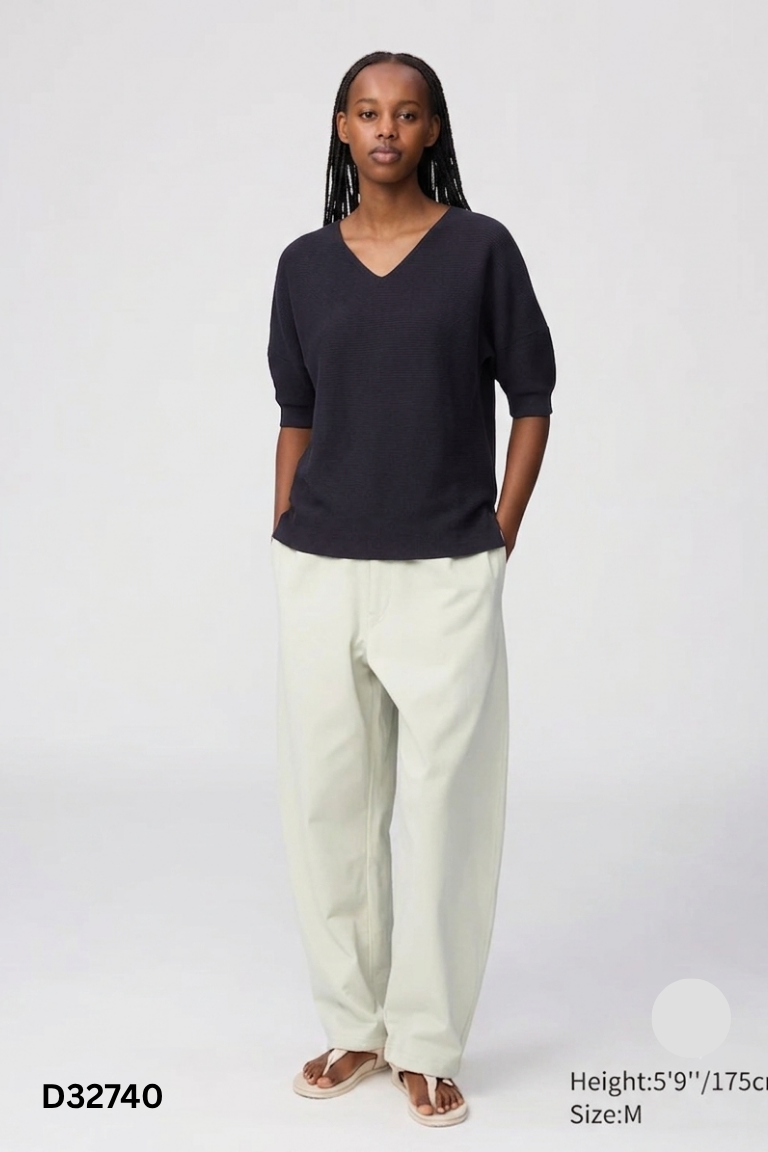 Áo xanh than trơn UNIQLO