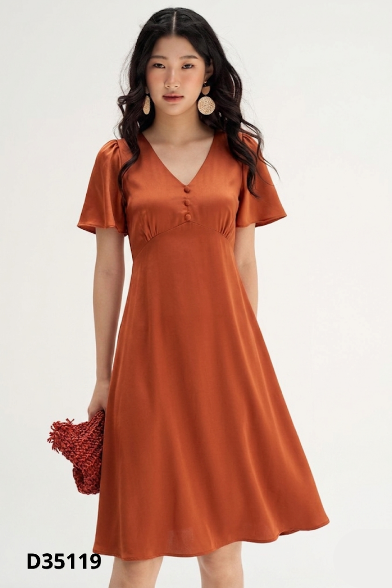 Váy ADORE DRESS nâu cam