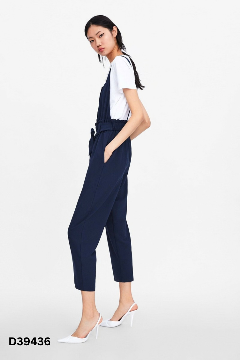 Jumpsuits ZARA xanh than cúc vàng