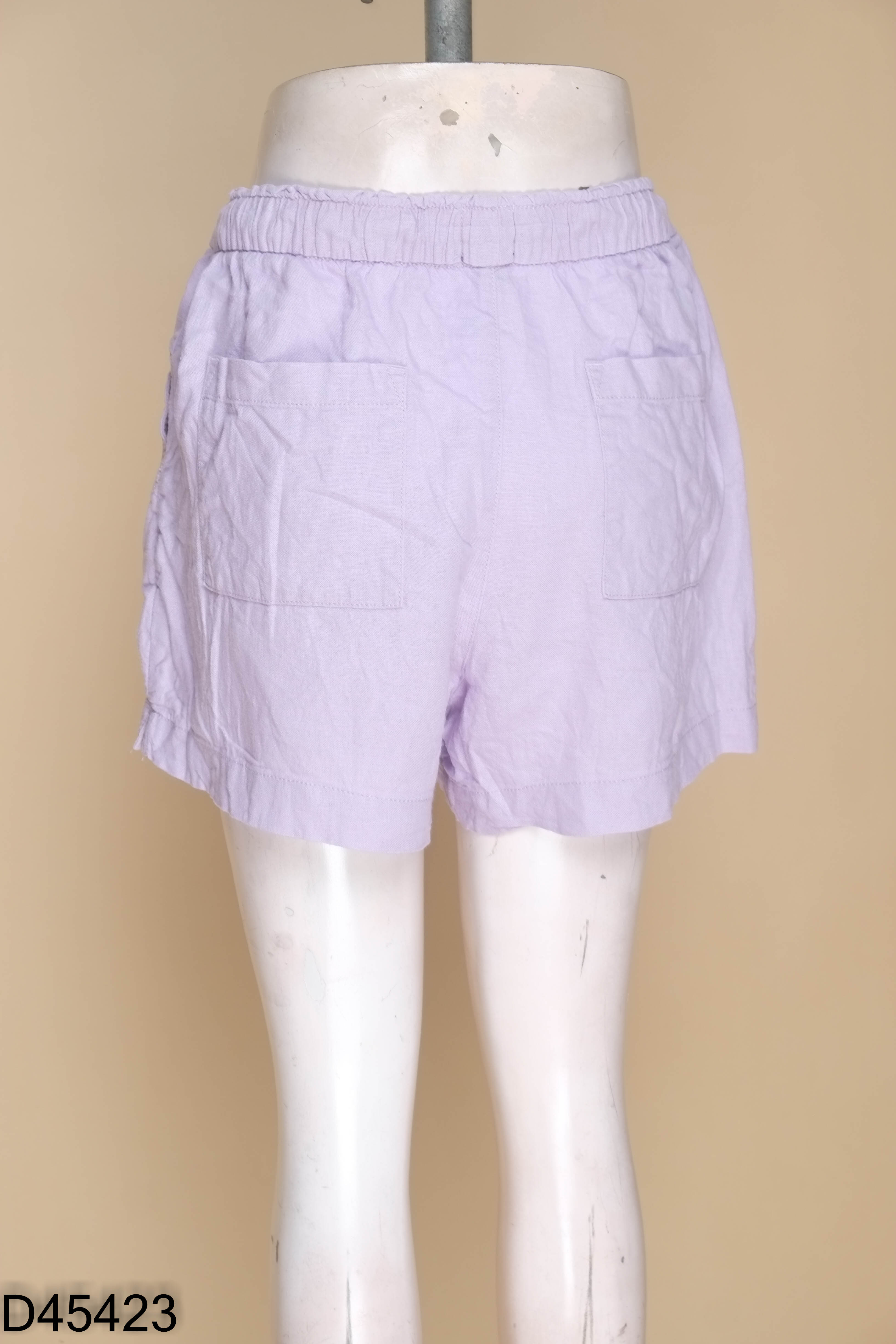 Quần short linen GAP tím