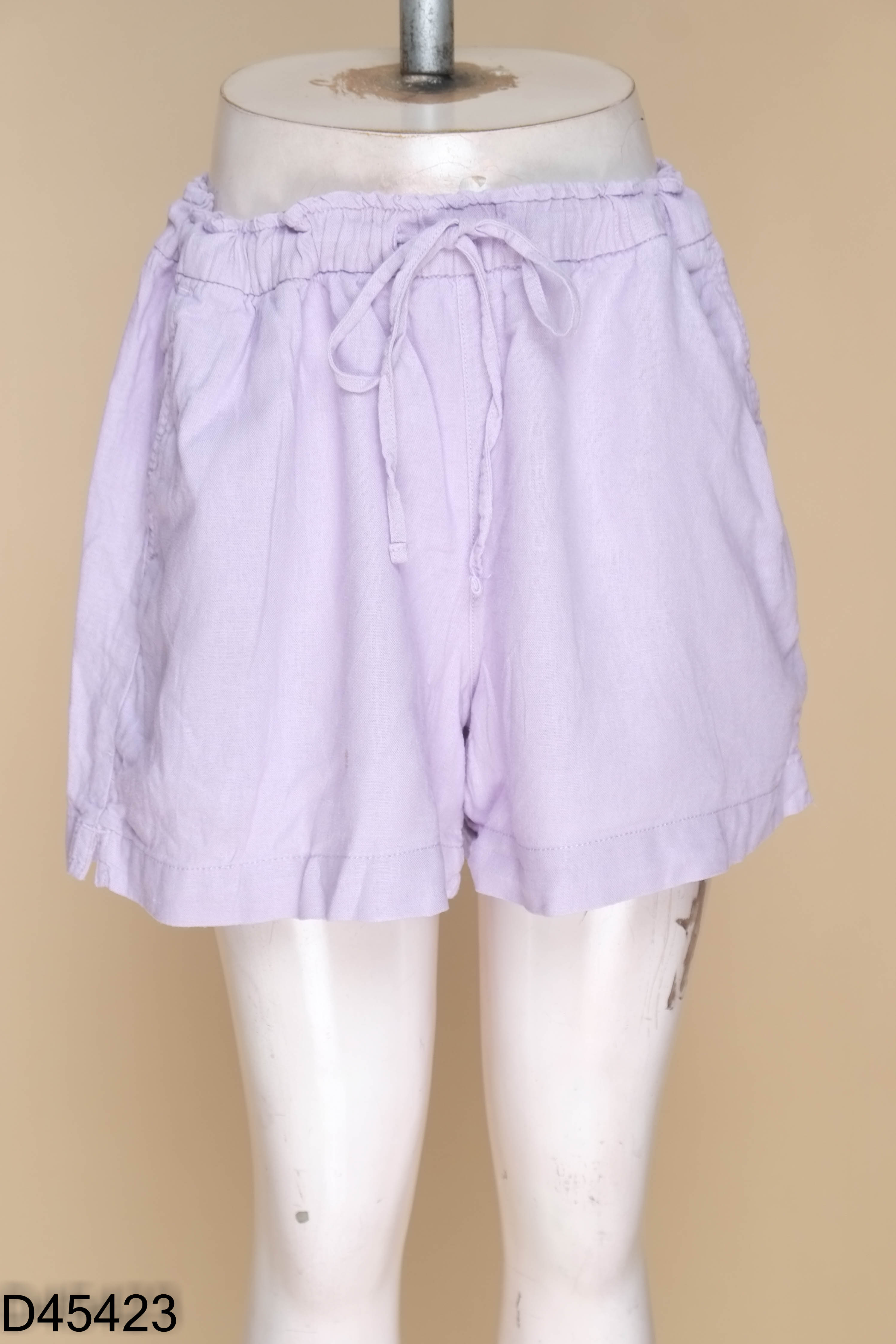 Quần short linen GAP tím