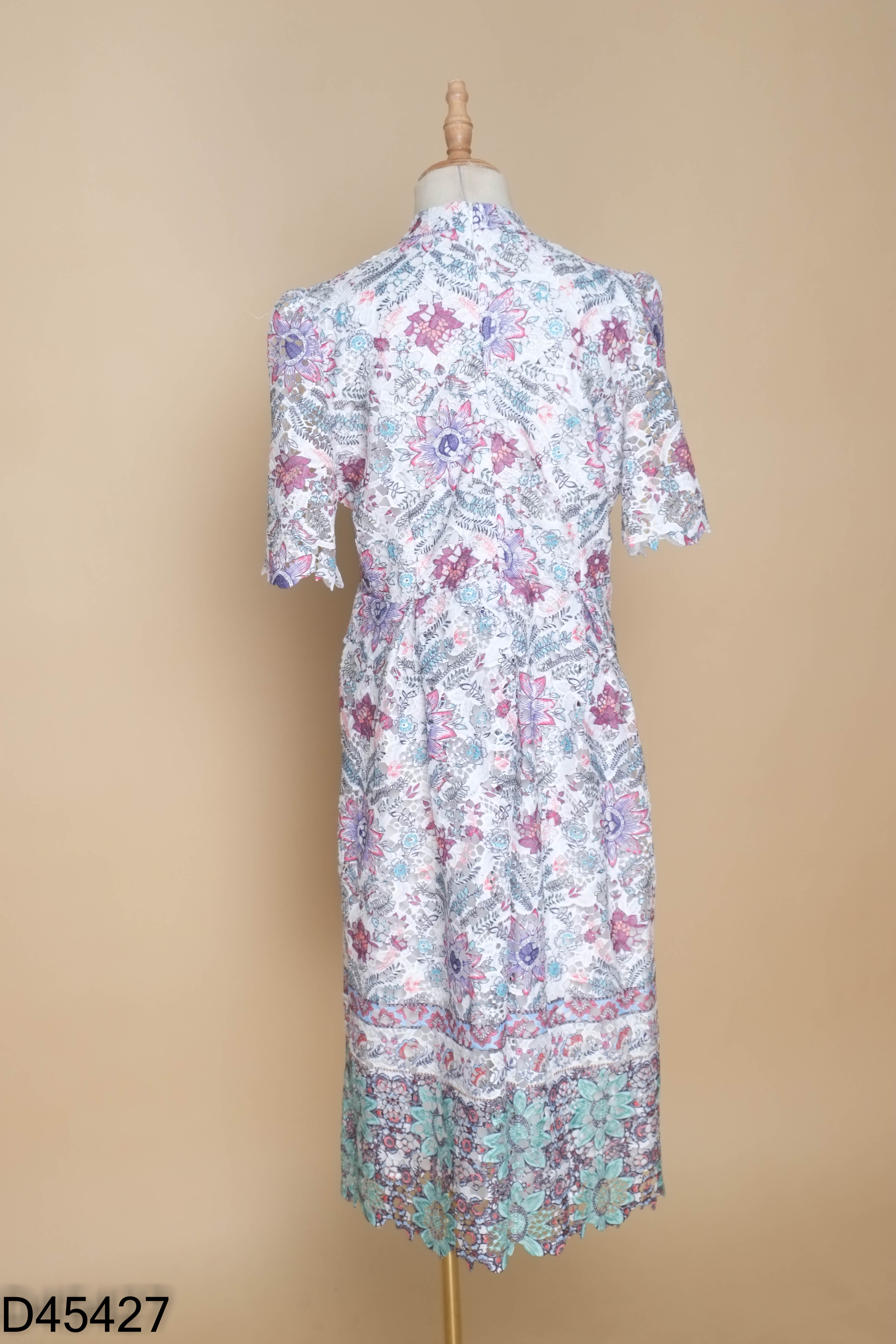 Váy trắng phối ren DALIA MACPHEE