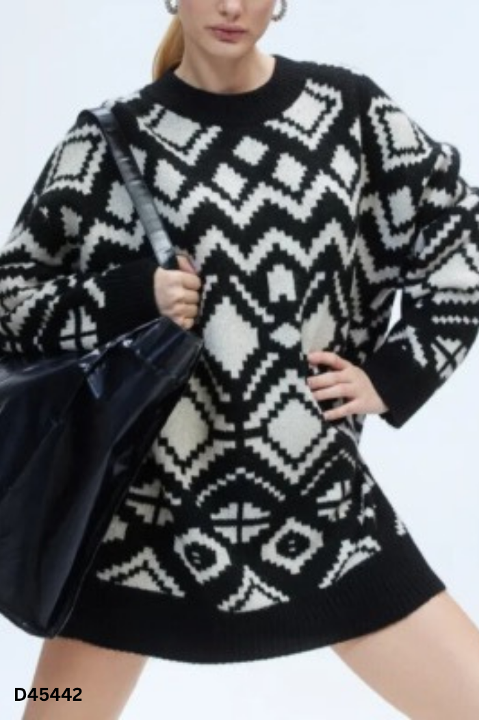 Áo len HM be họa tiết
