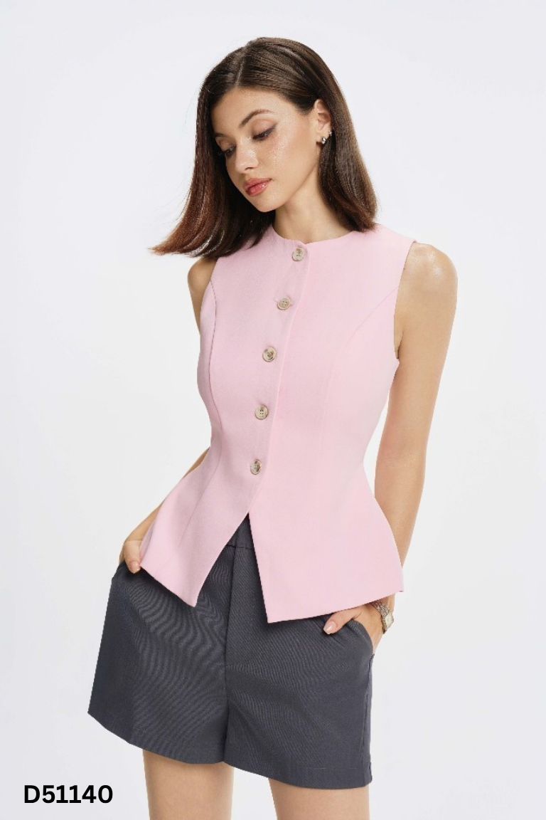 Áo sát nách hồng RECHIC