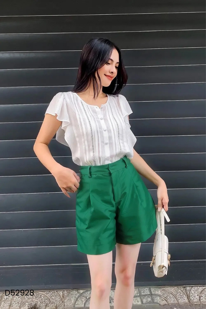 Quần shorts taffa xanh lá