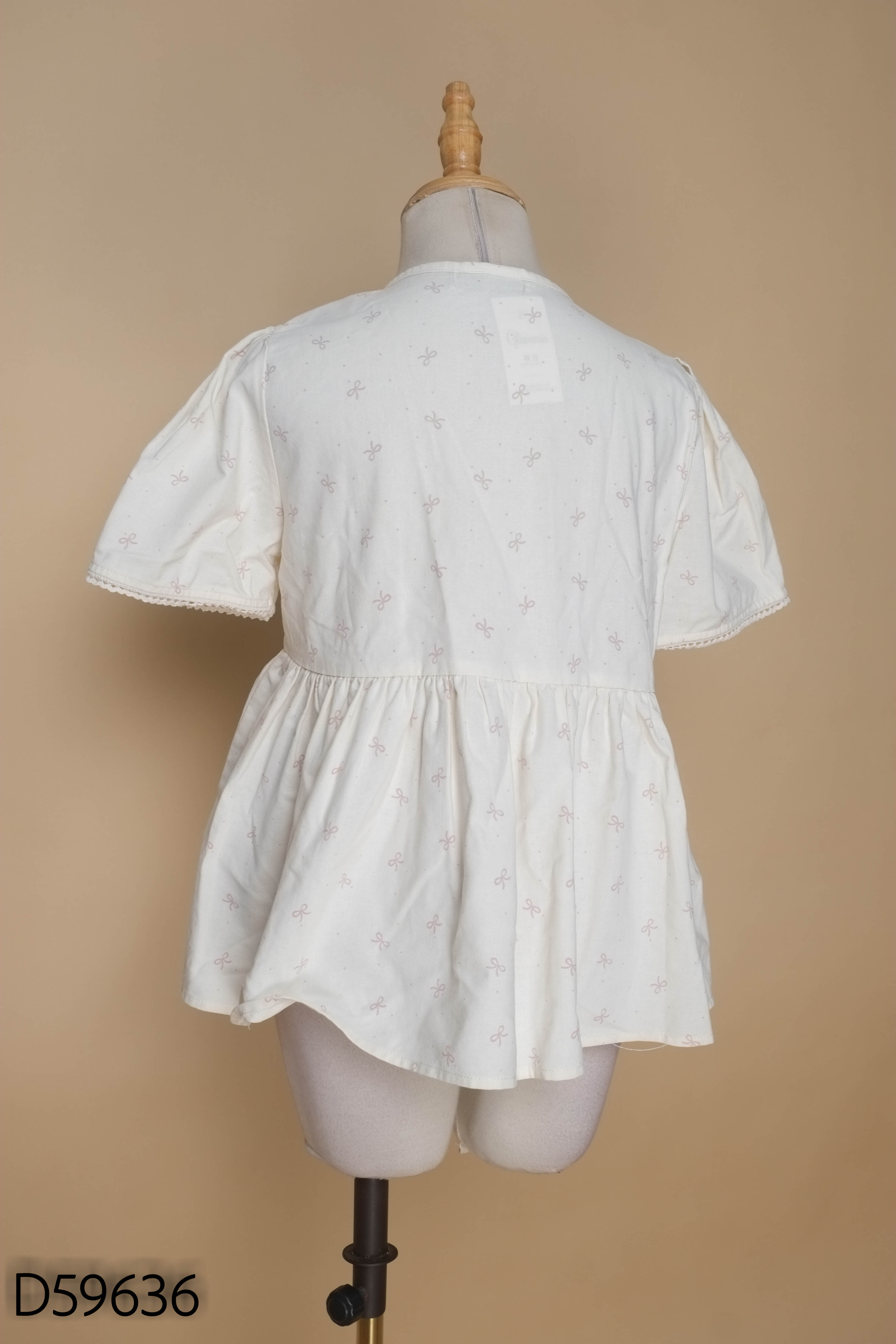 Áo be MODEN babydoll in nơ