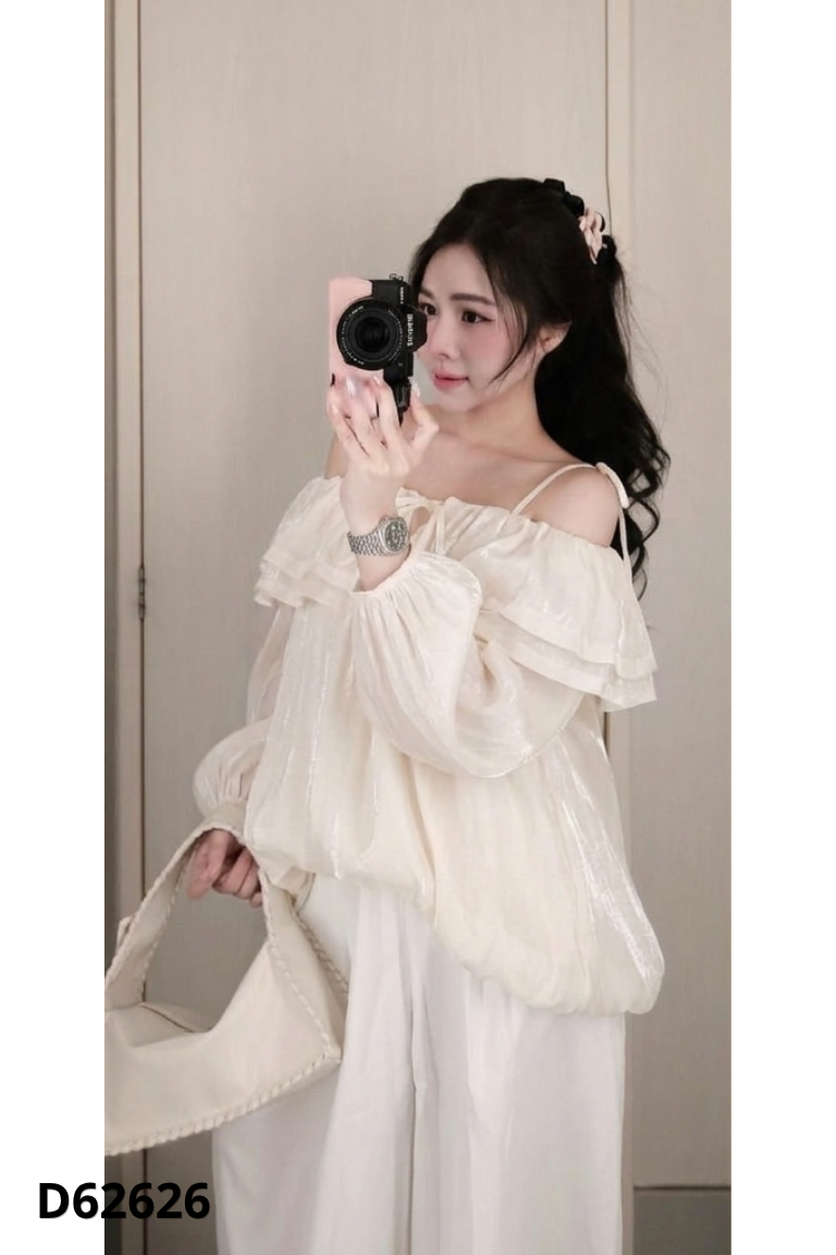 Áo ROKO trễ vai voan be