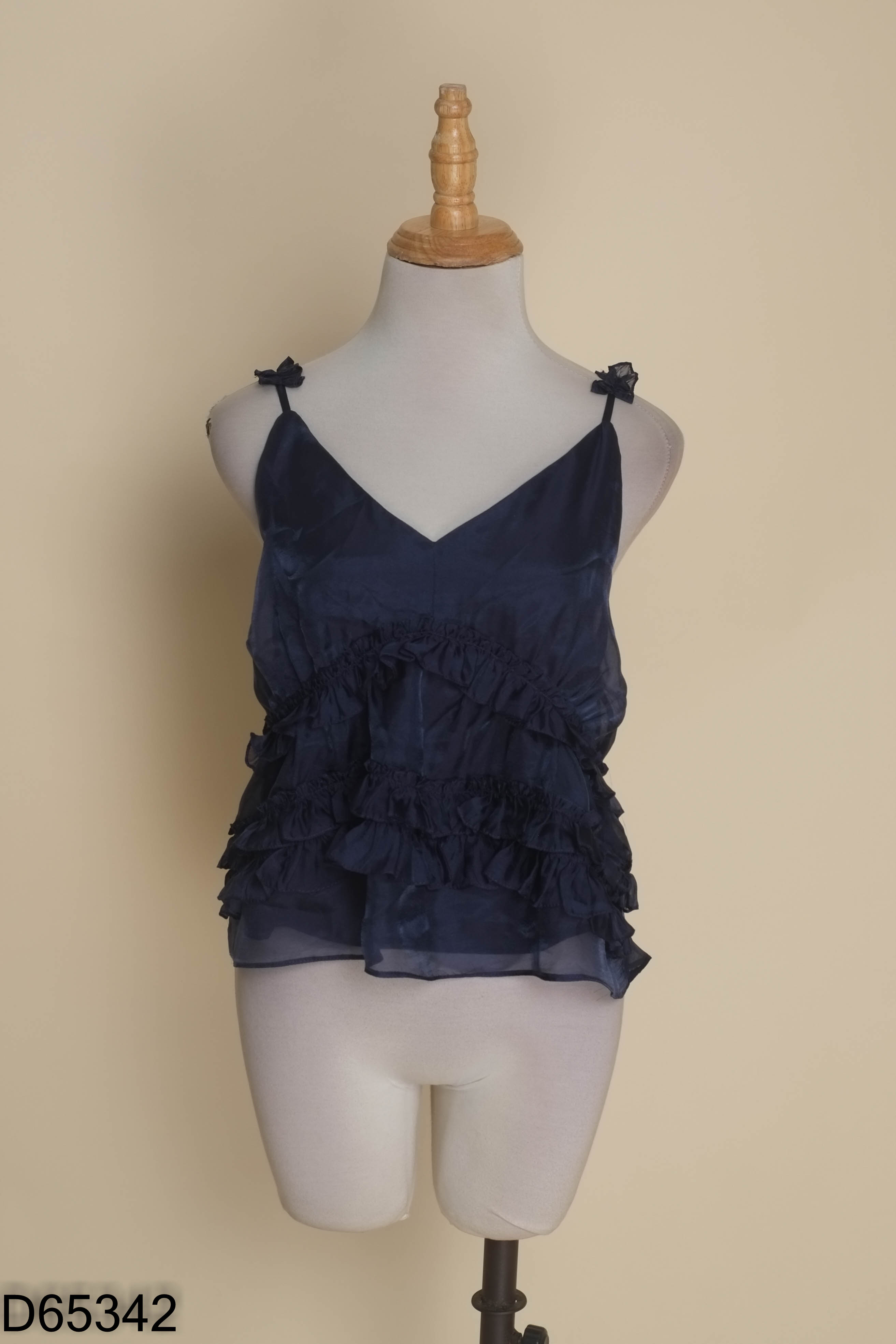 Áo voan EVERLUXE xanh than mix be