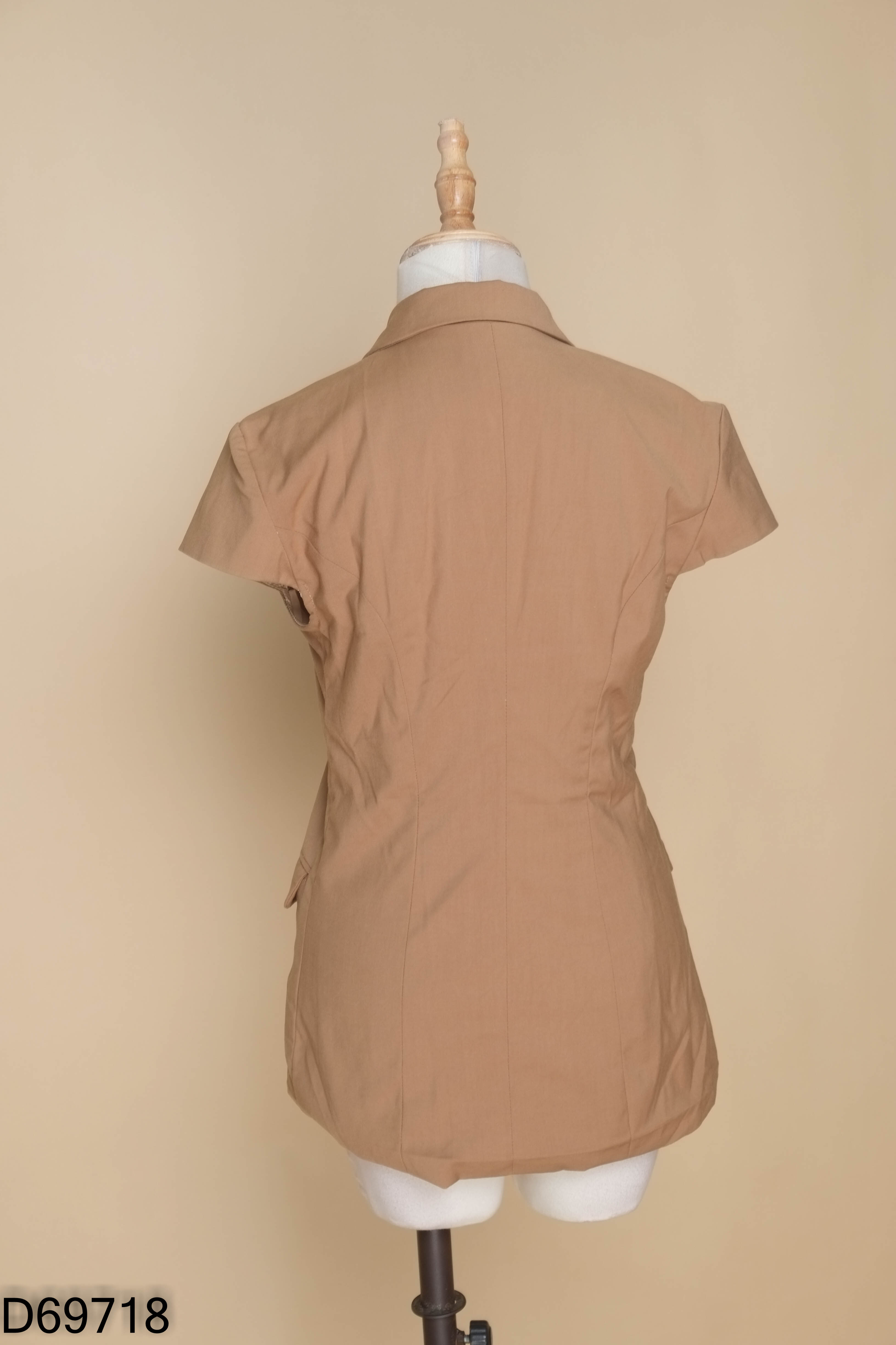 Áo MARTHE nâu cổ vest