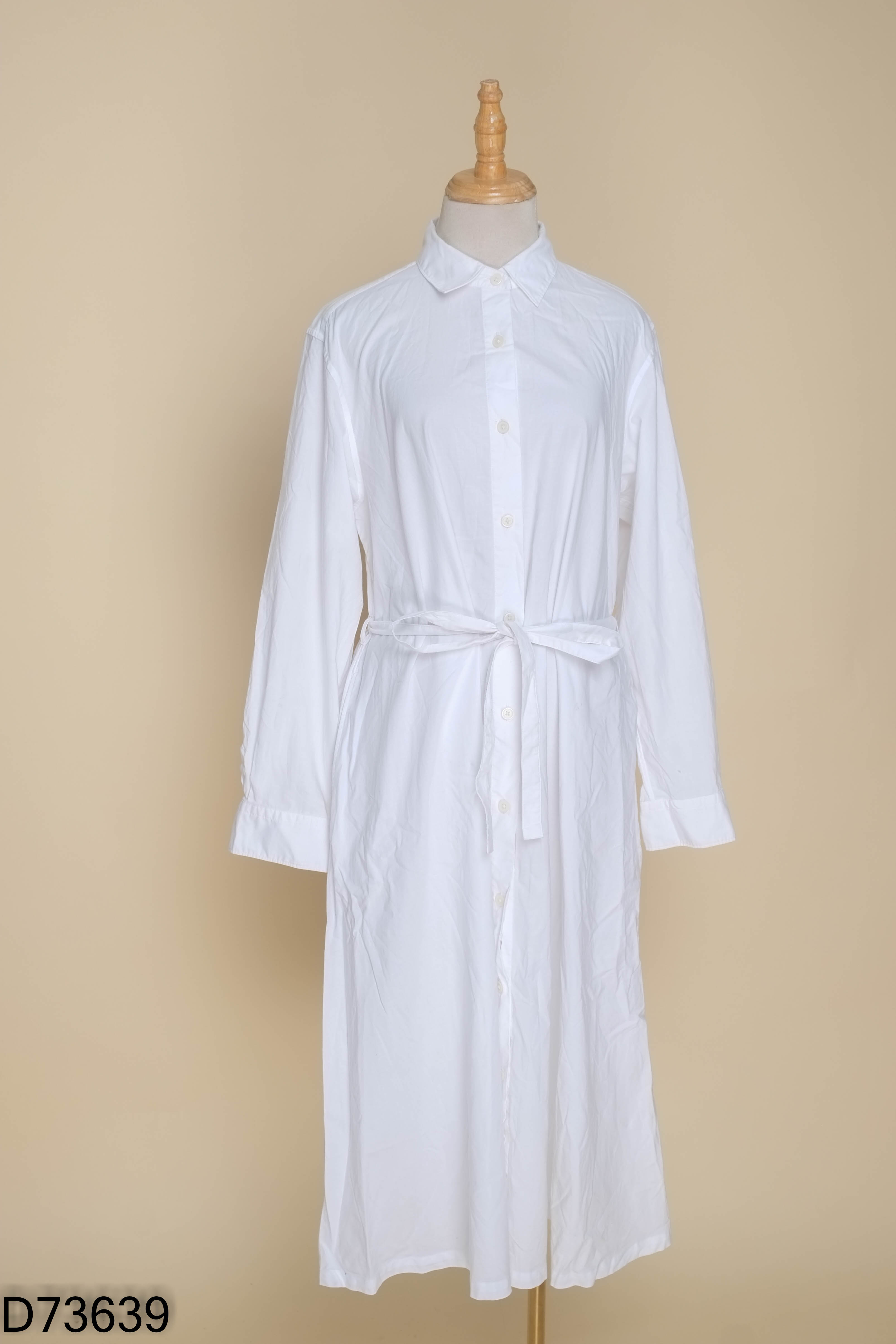 Váy sơ mi UNIQLO trắng