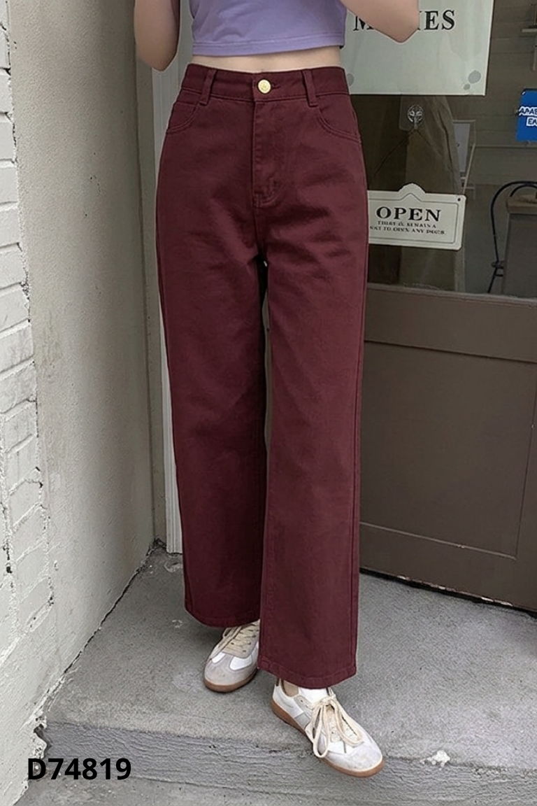 Quần kaki đỏ sẫm