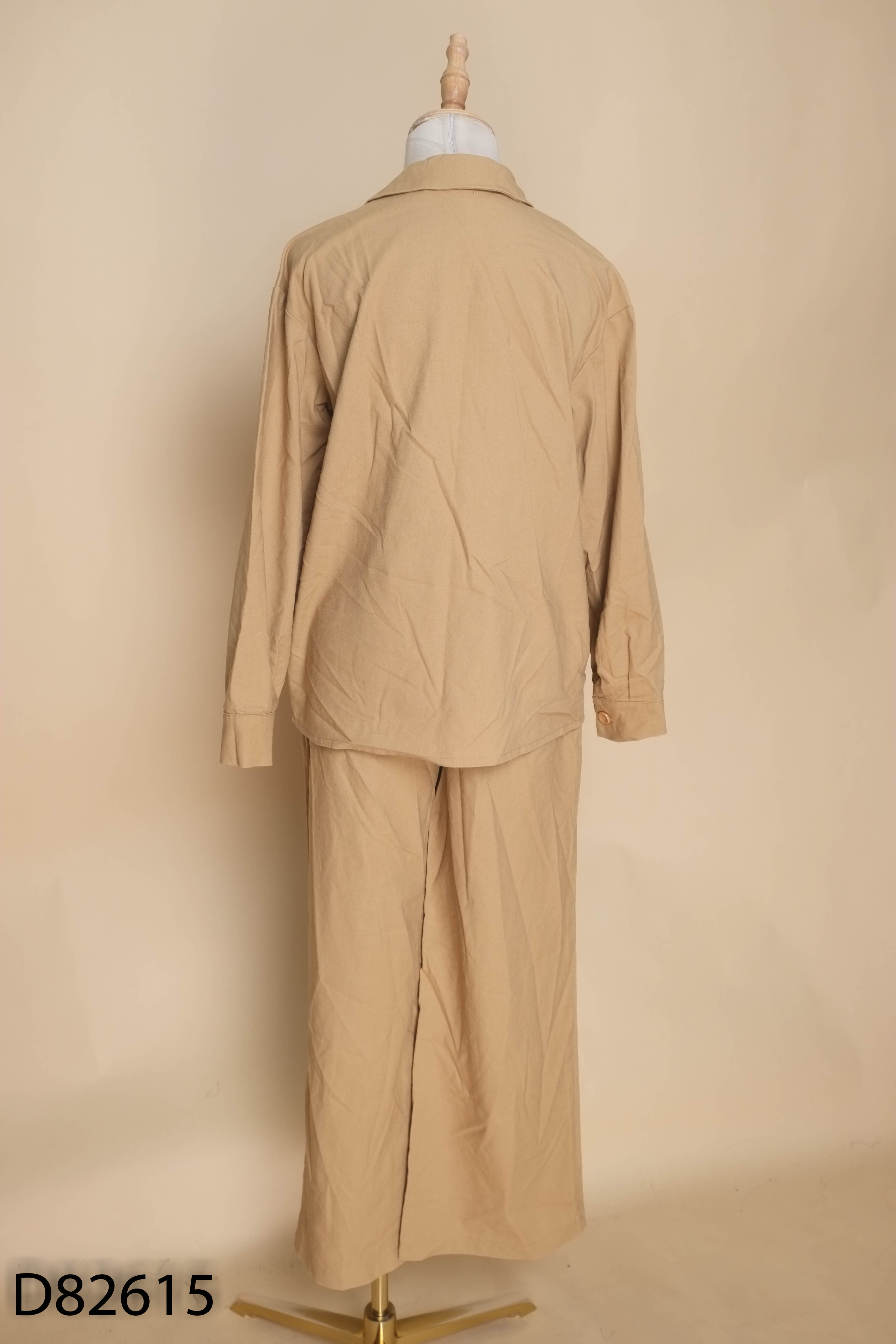 Set Áo sơ mi nâu MINNA STUDIO + Quần dài