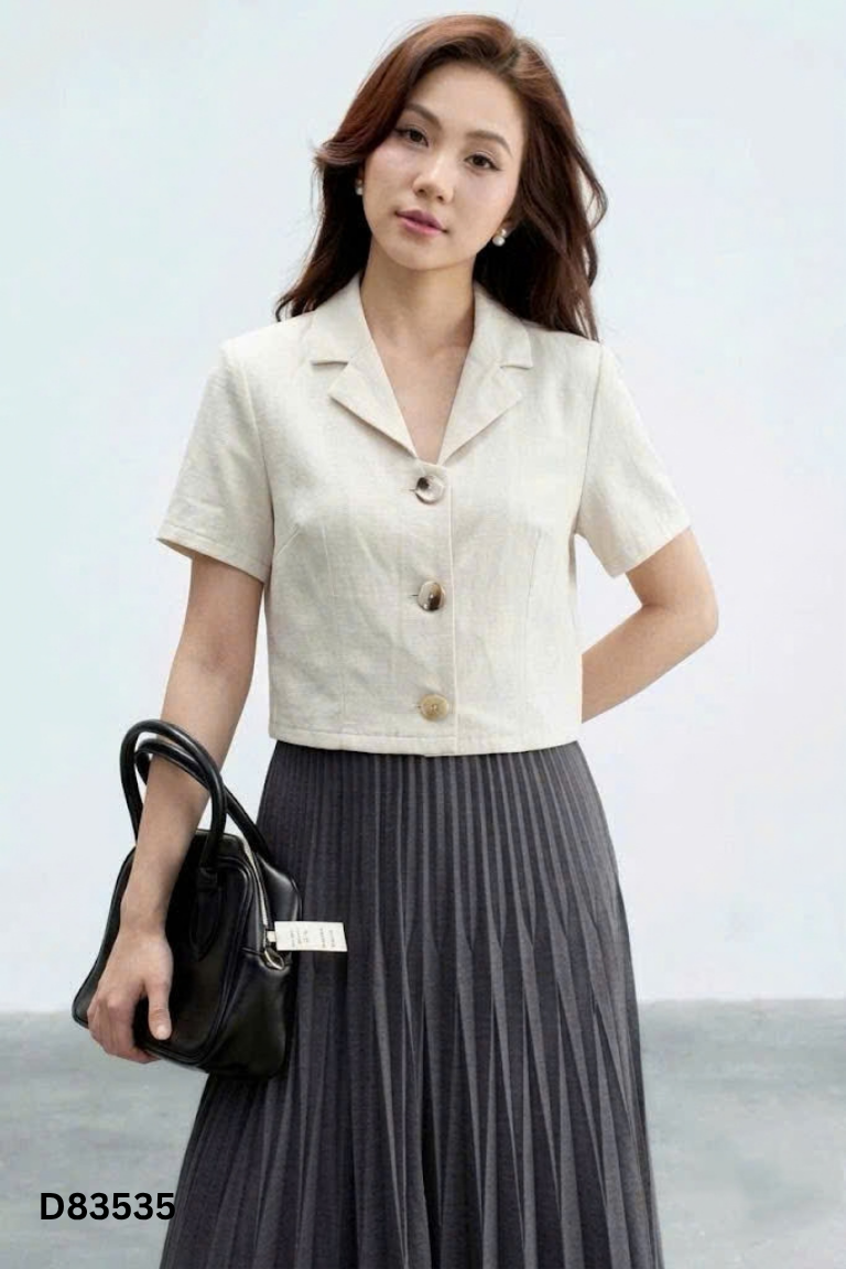 Áo be ADORE DRESS đính khuy