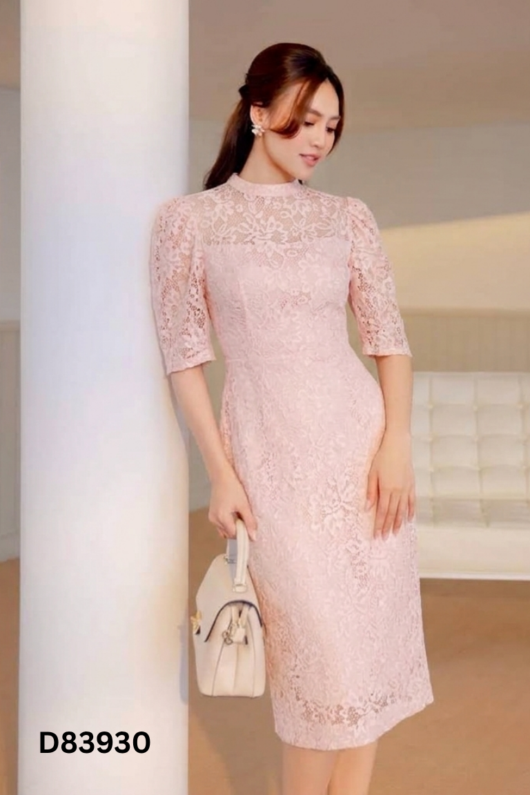 Váy ELISE ren hồng