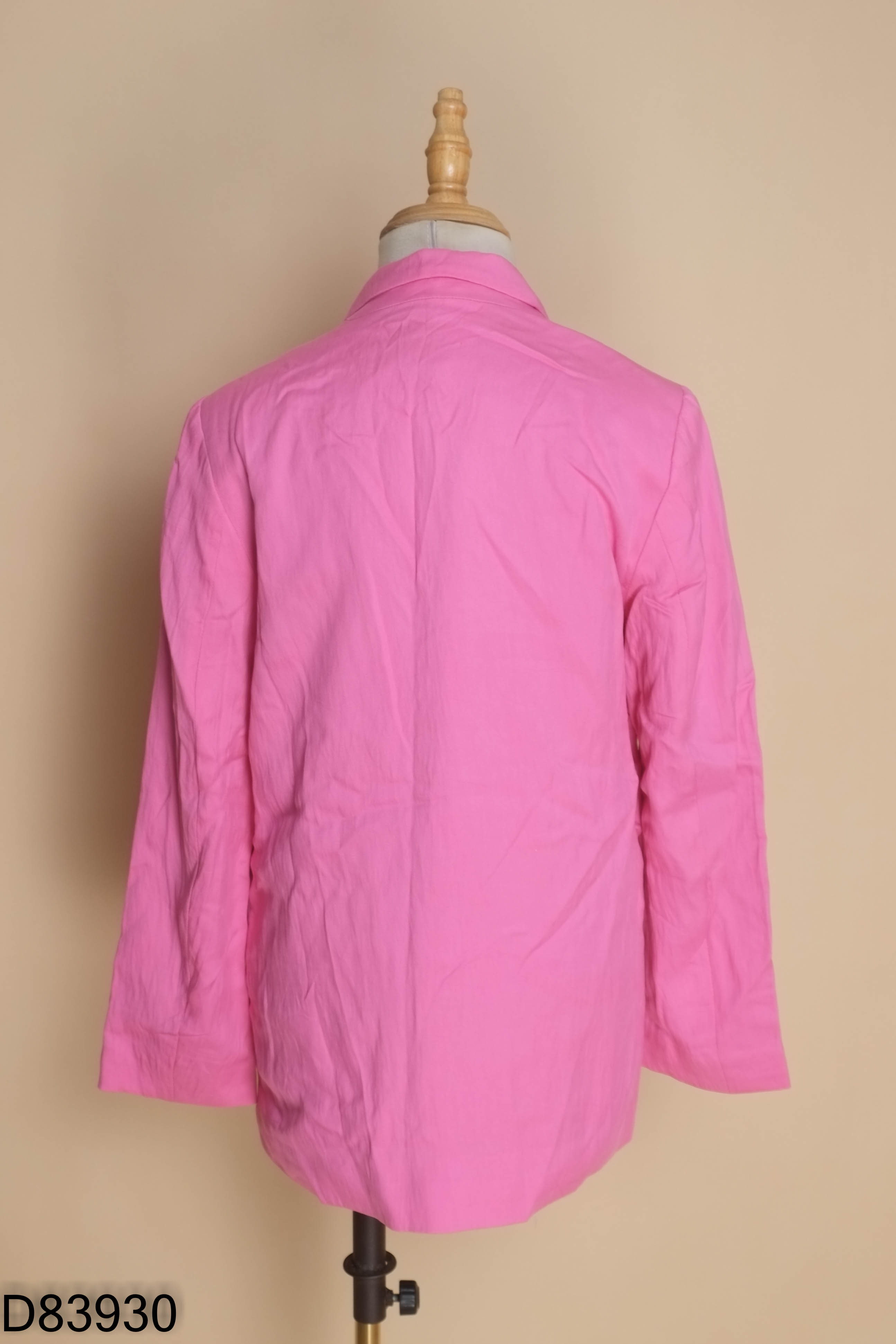 Áo blazers HM linen hồng