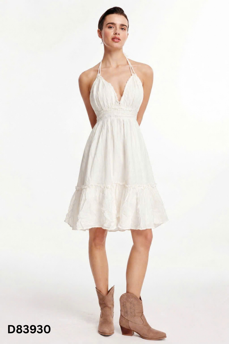 Váy linen be cut lưng