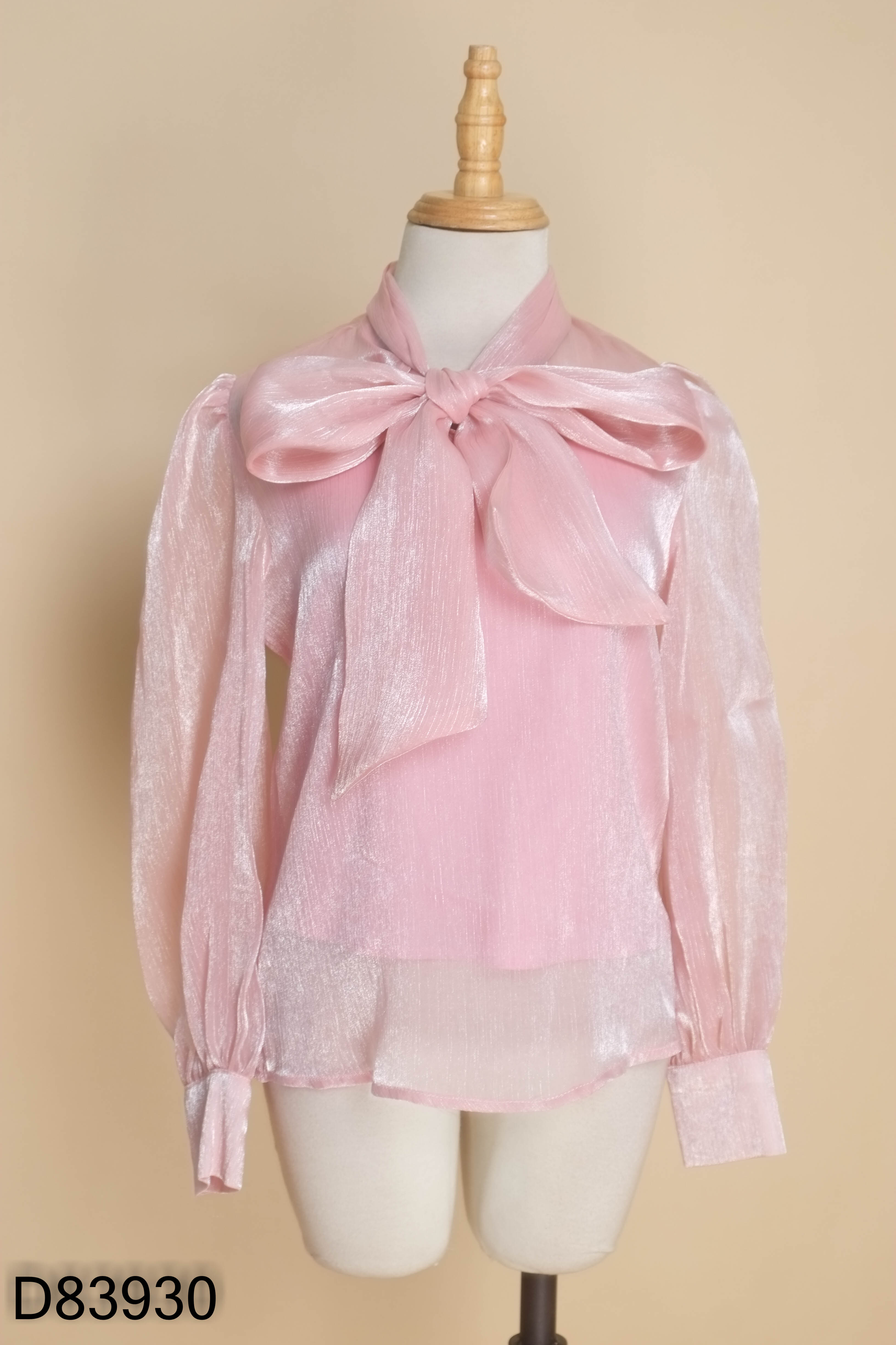 Áo MOON organza hồng kèm áo lót