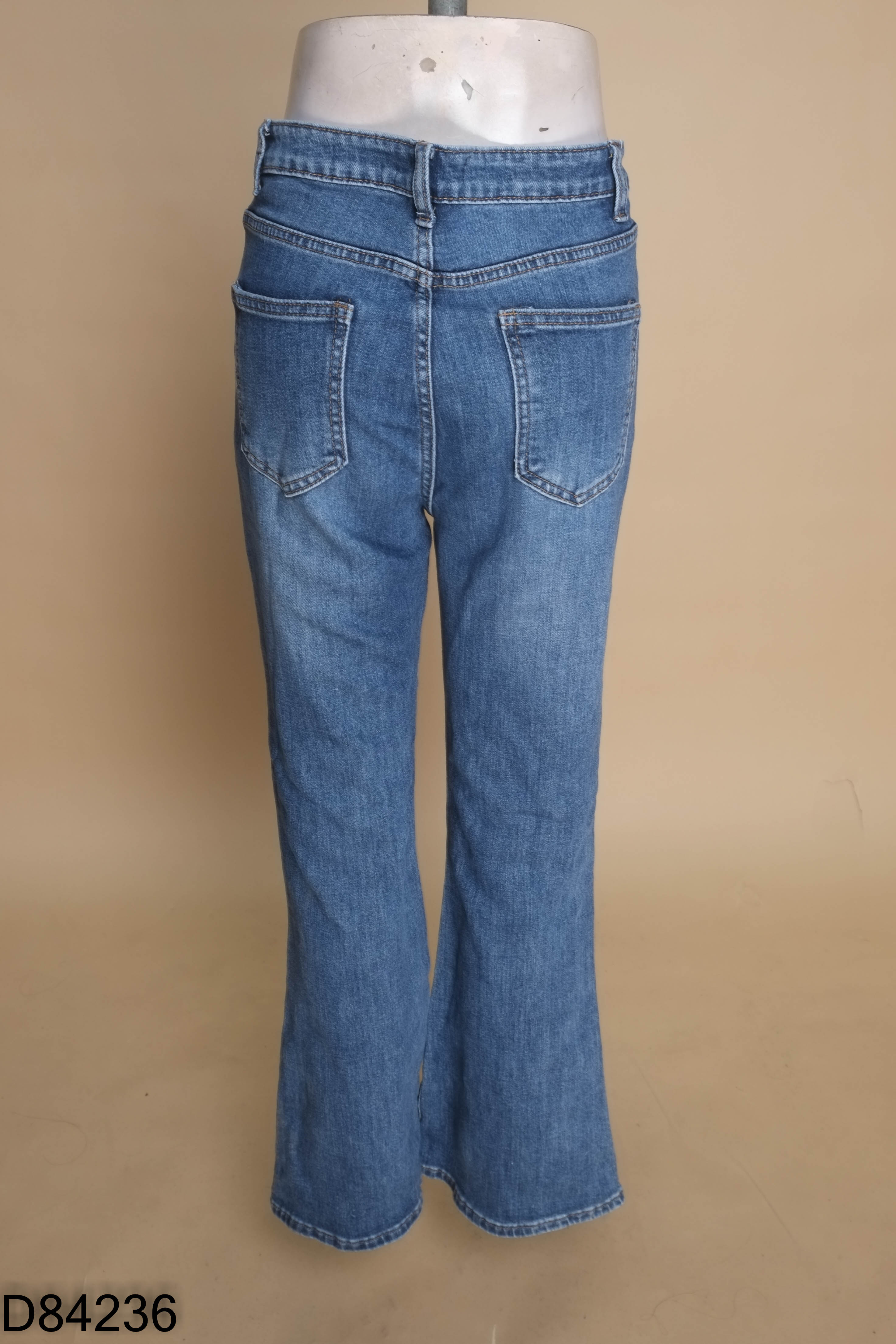 Quần jeans SHUSHI xanh loe