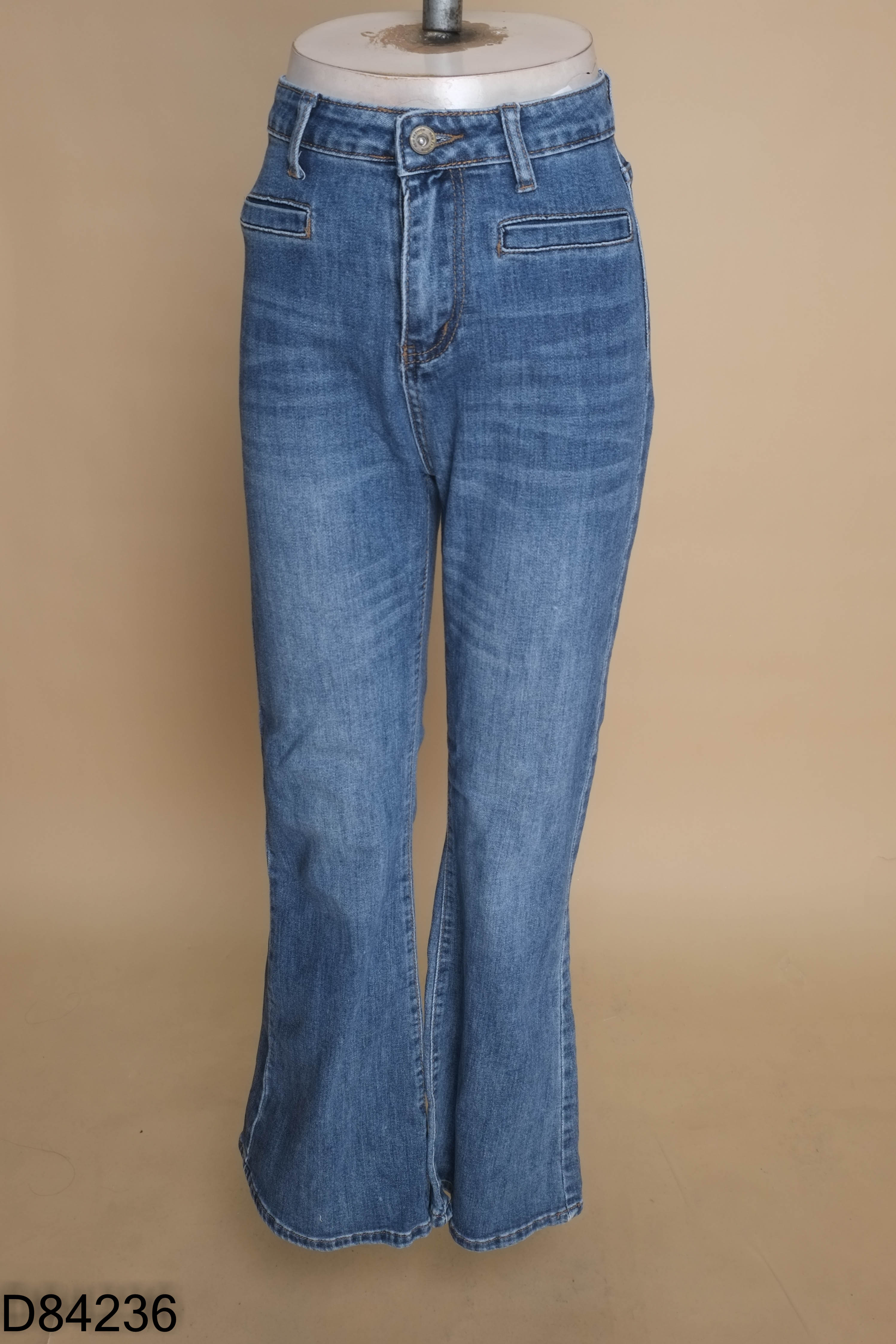 Quần jeans SHUSHI xanh loe
