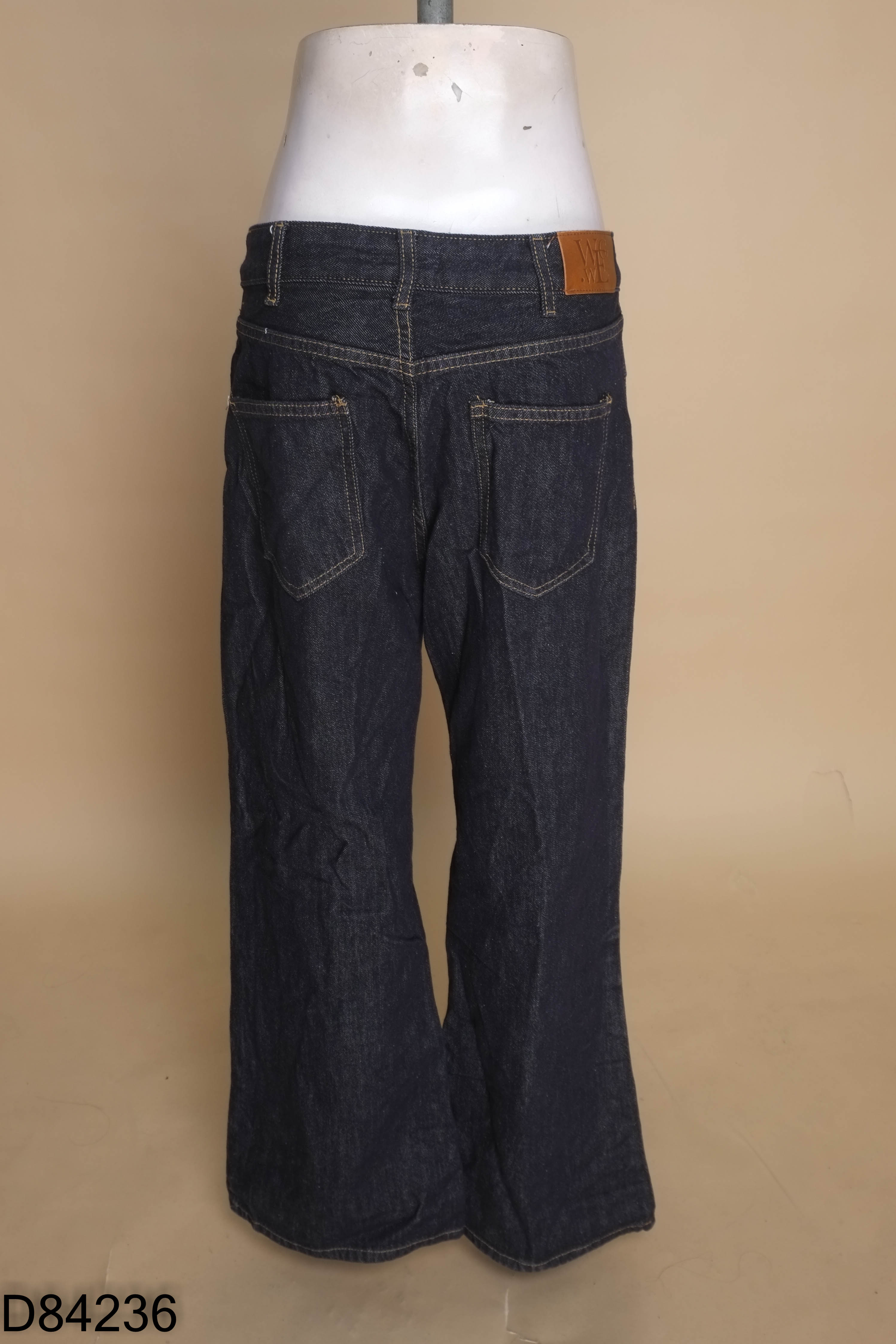 Quần jeans WGWE trơn xanh đen
