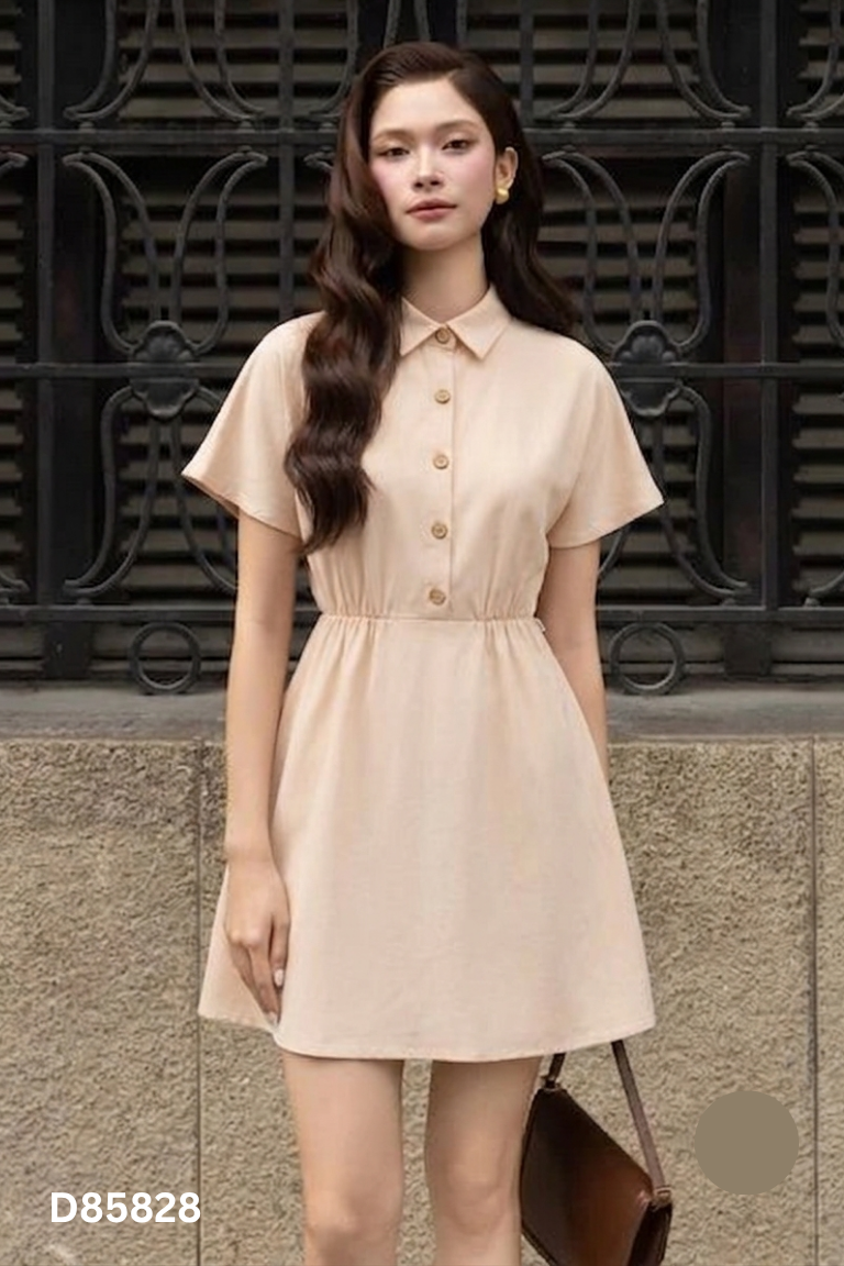 Váy TIN be cúc gỗ