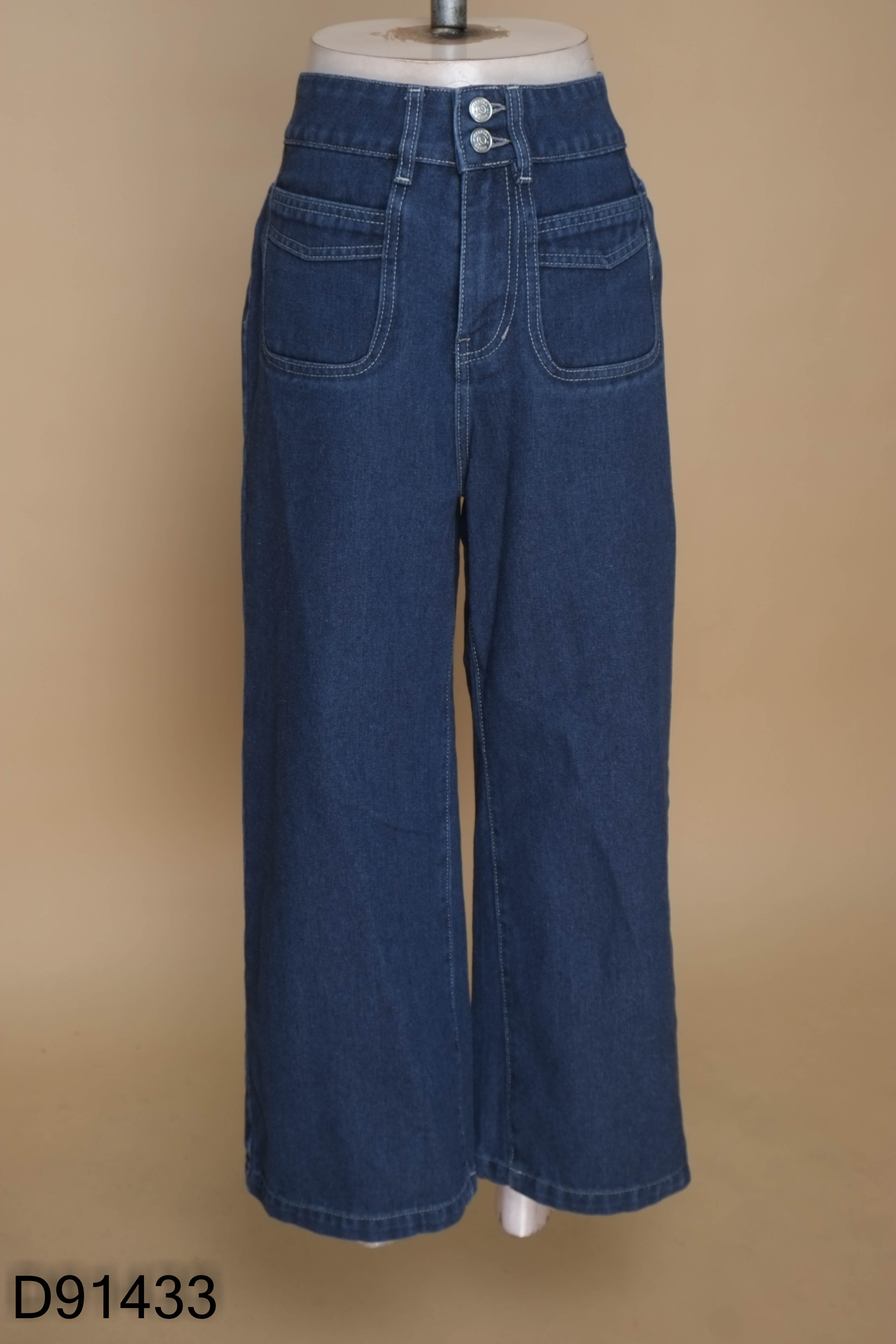 Quần jeans CARDINA xanh suông