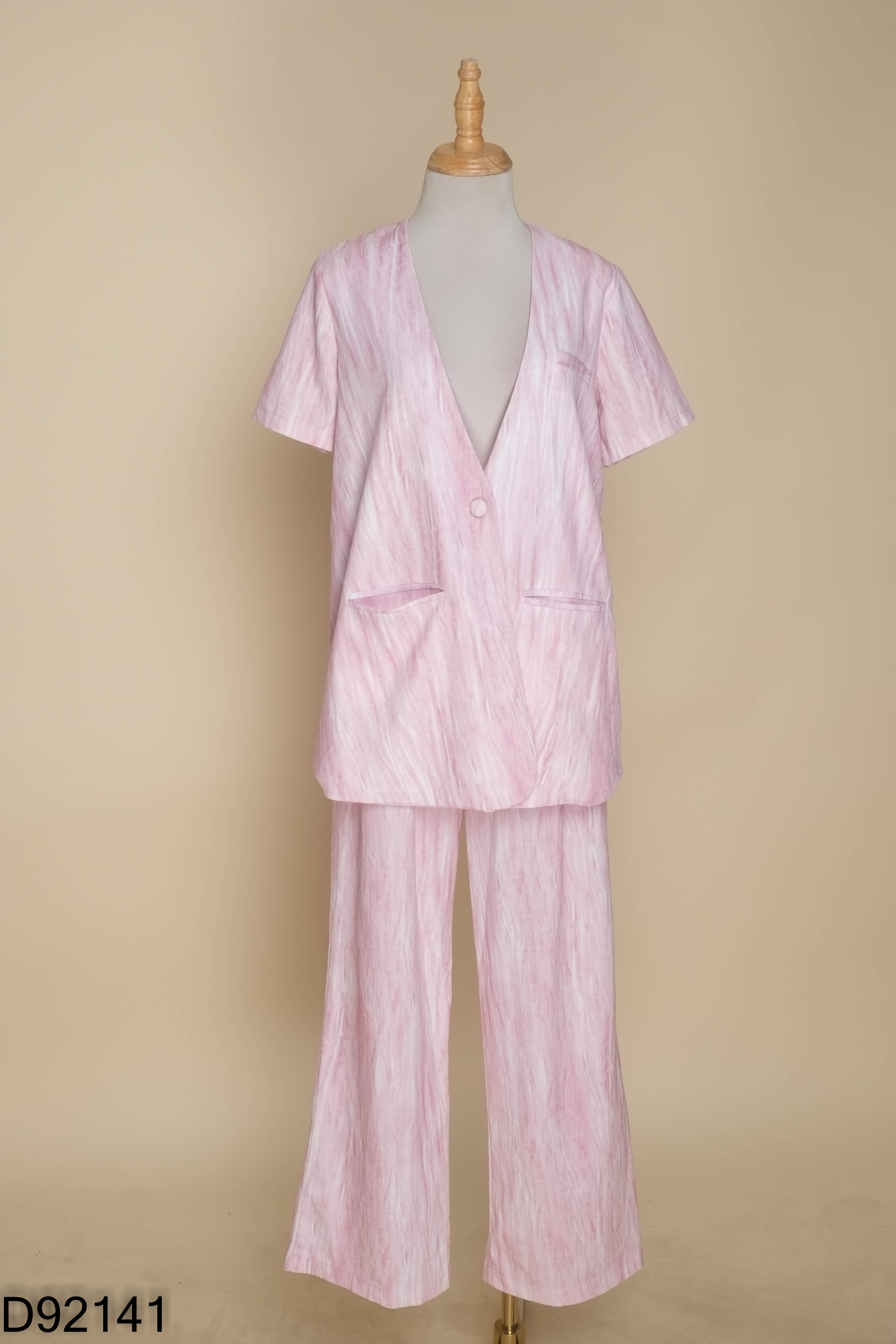 SET áo blazers hồng+ quần
