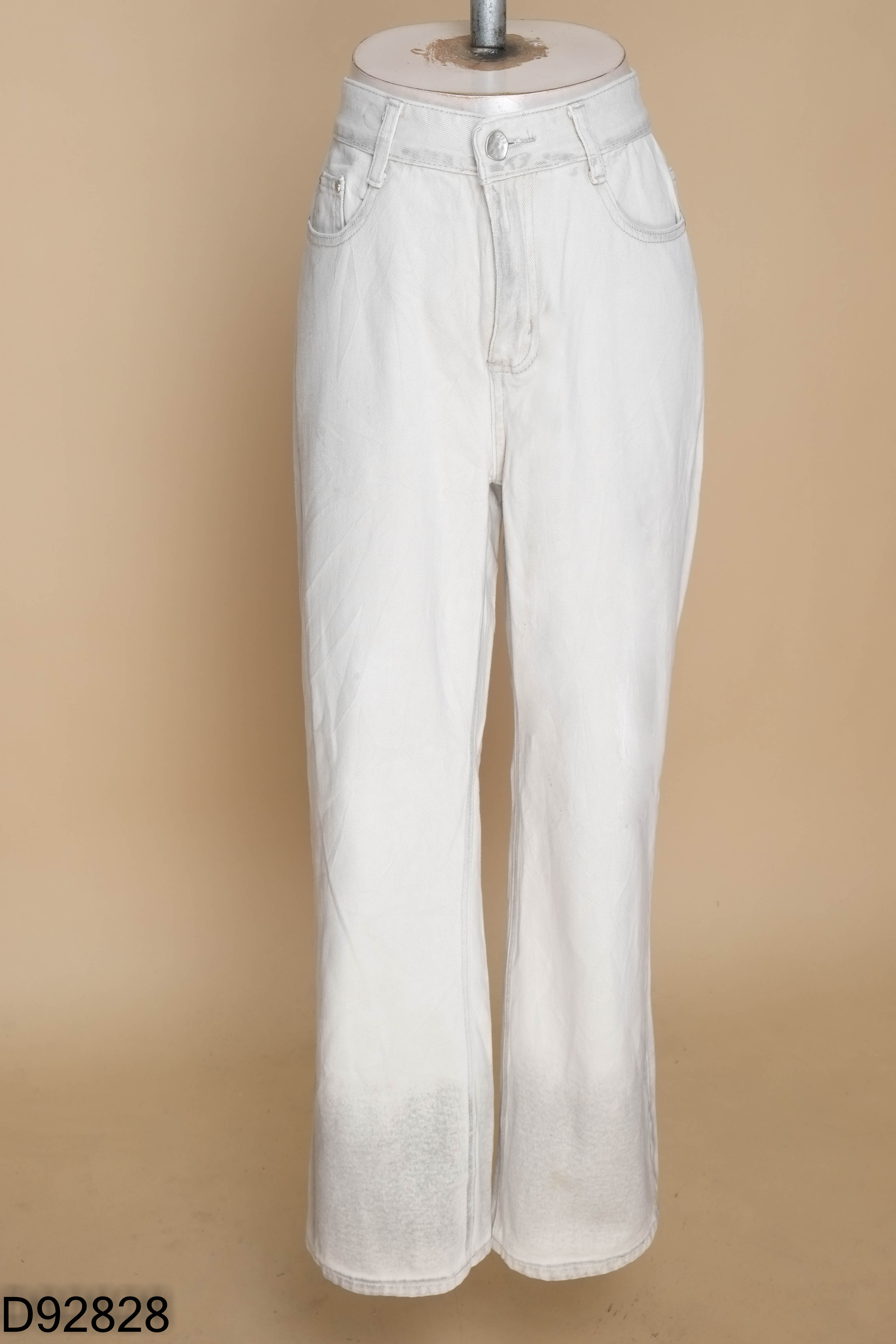 Quần jeans be phối xám