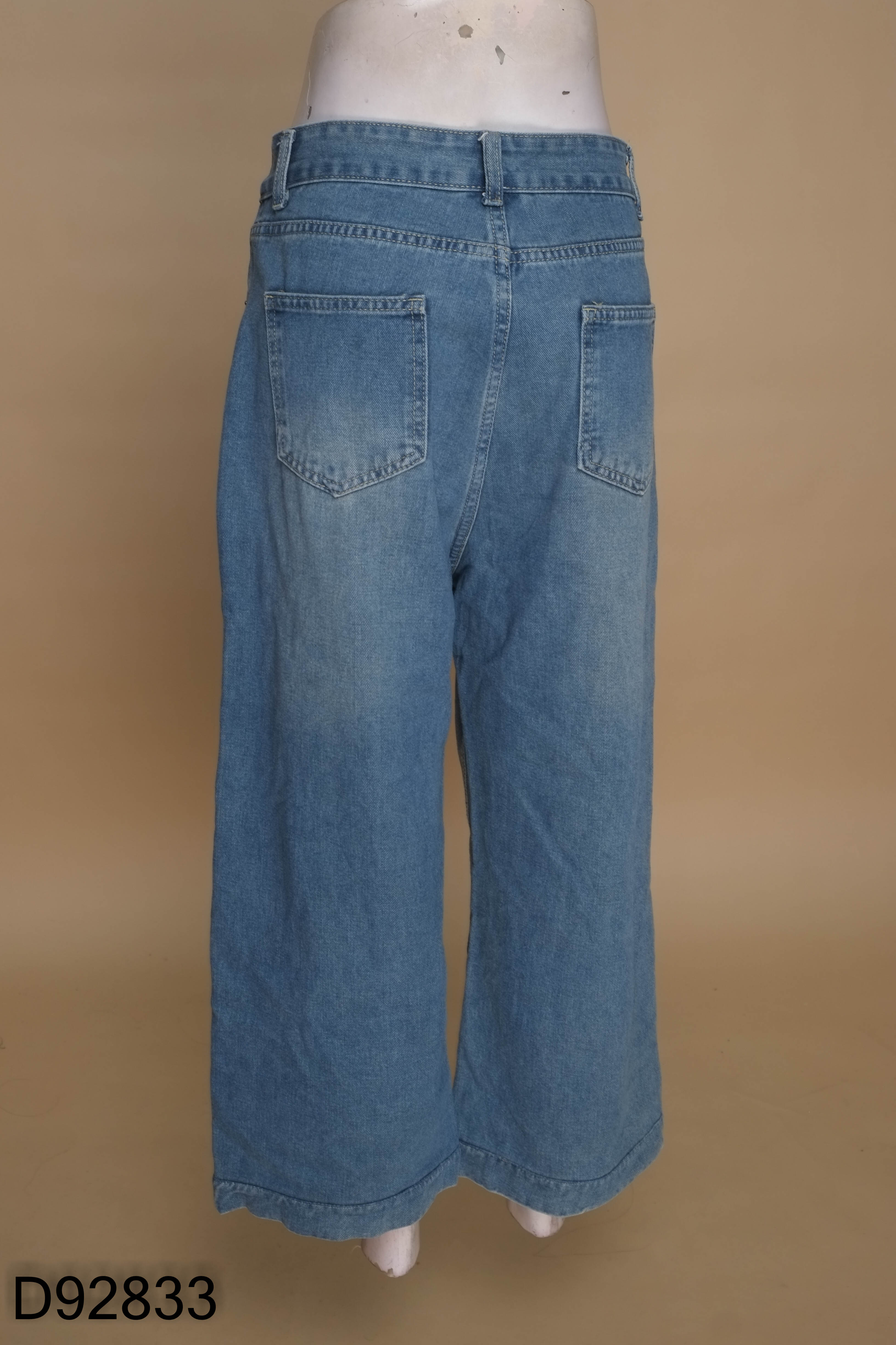 Quần jean culottes xanh