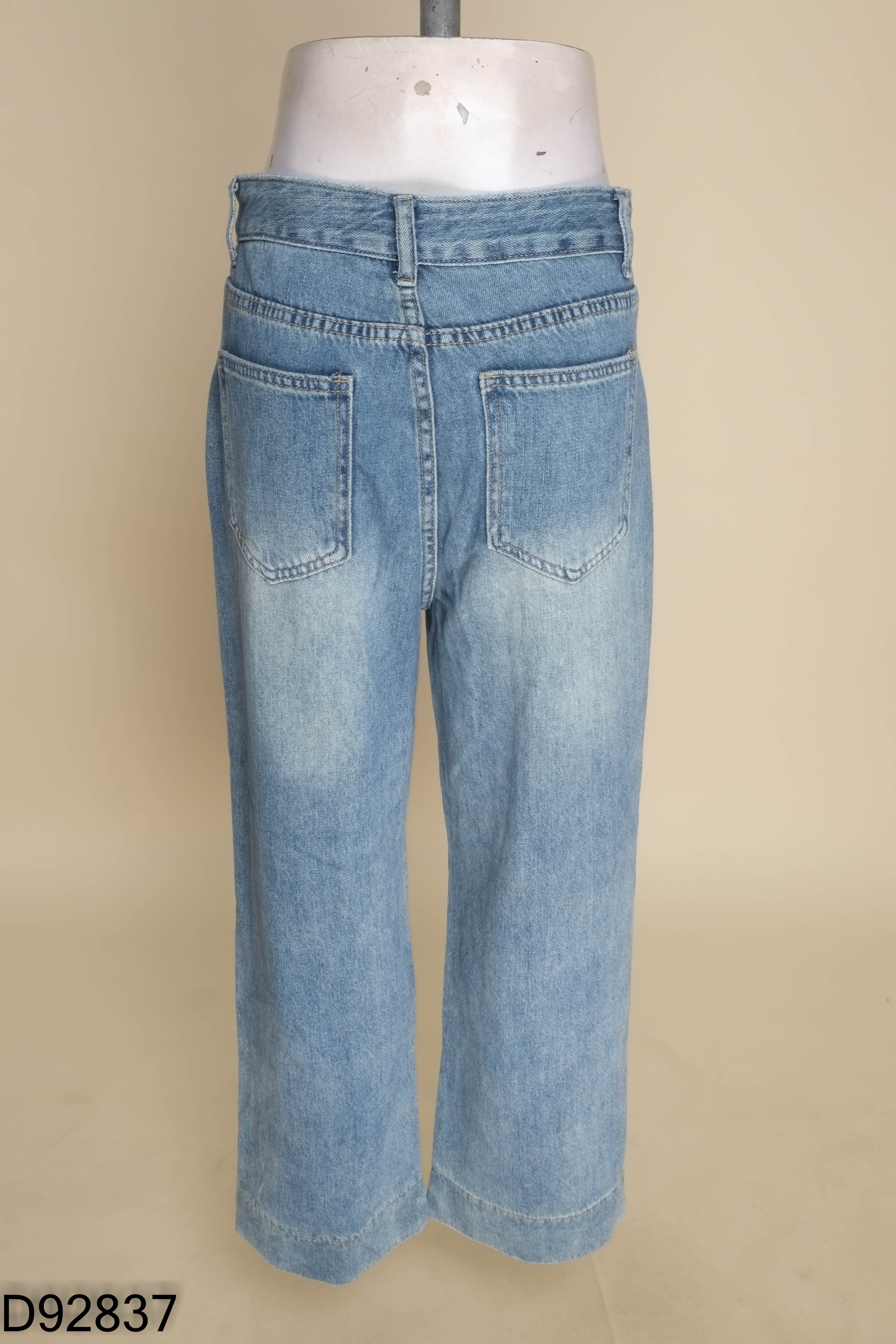 Quần jeans xanh baggy túi trước