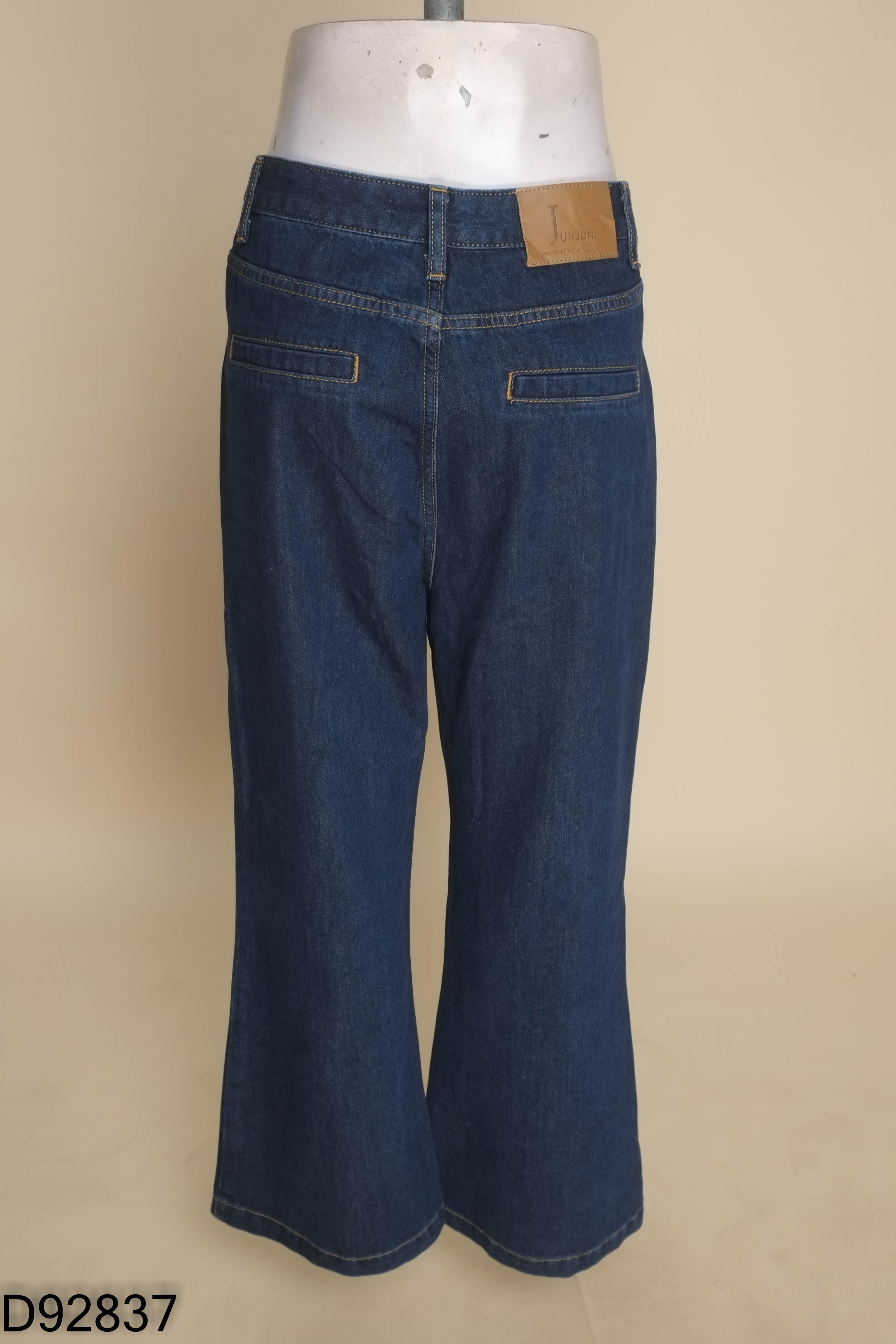 Quần jeans loe JUNJUN xanh
