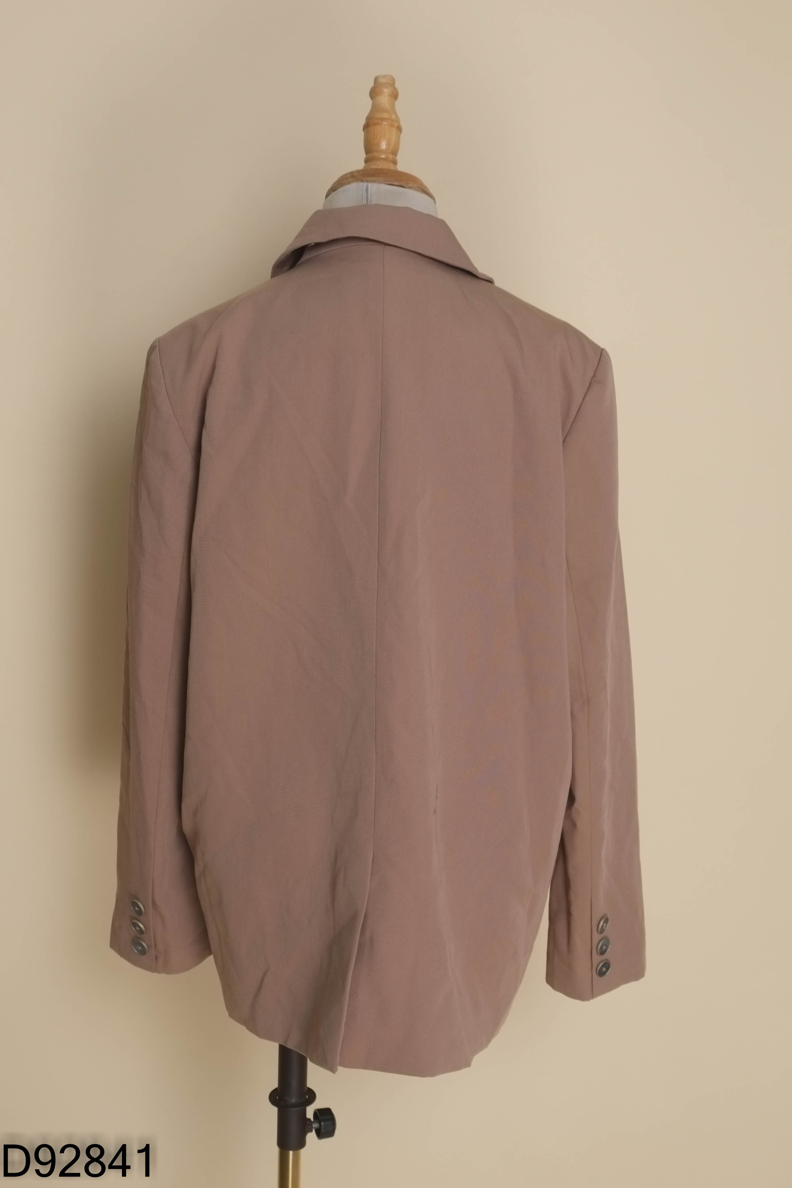 Áo blazer nâu trơn