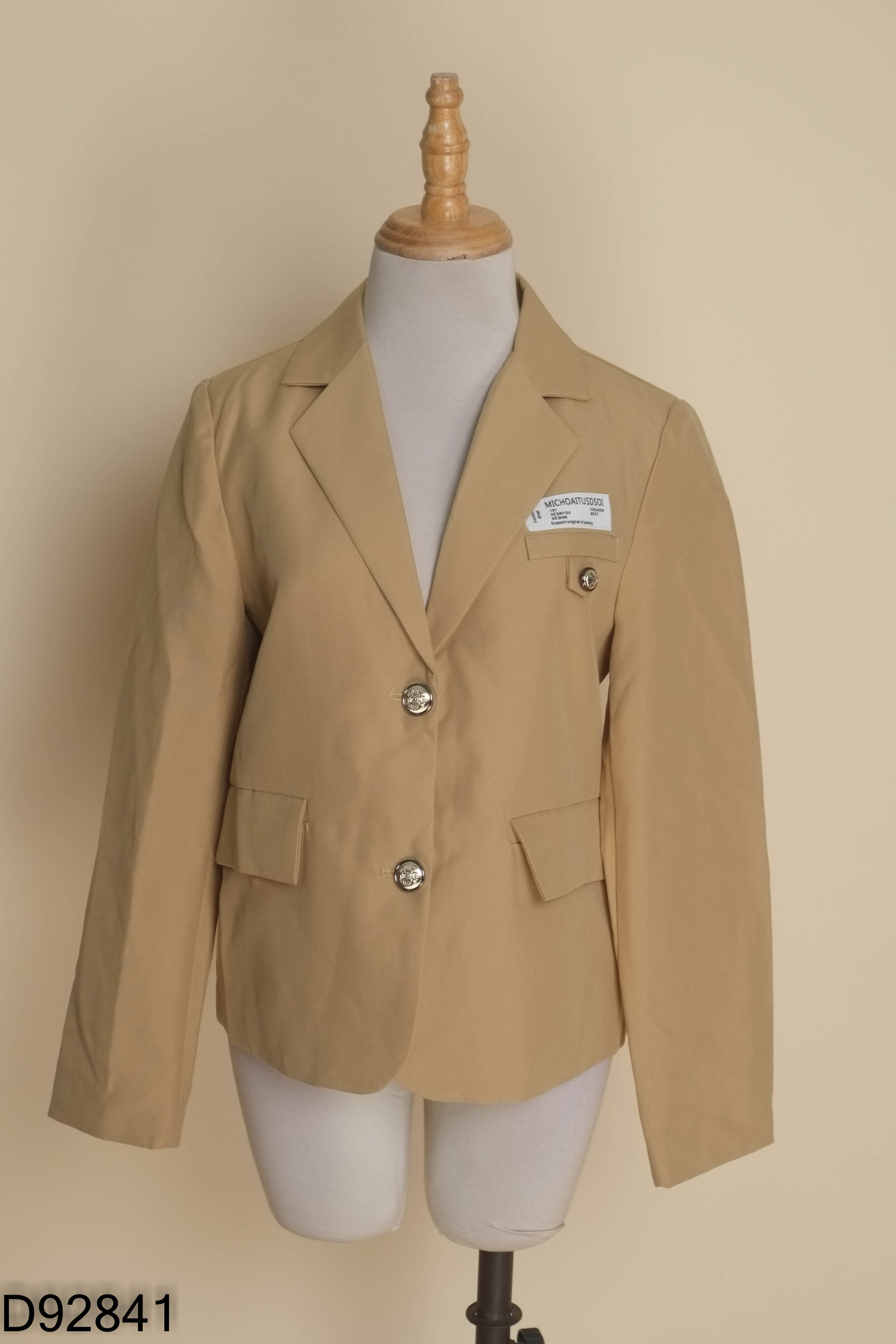 Áo blazer nâu vàng croptop