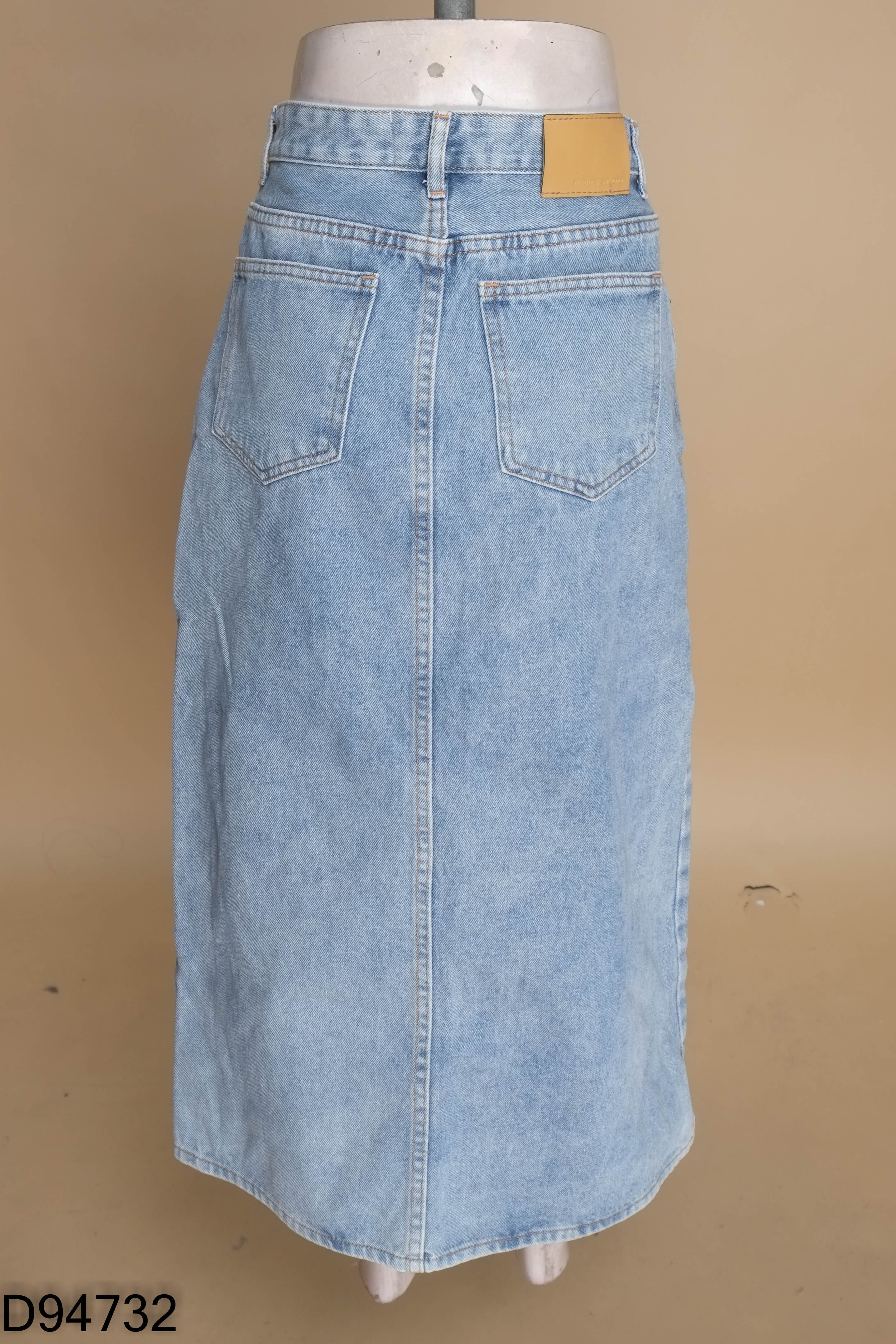 Chân váy RUBIES jeans xanh trơn