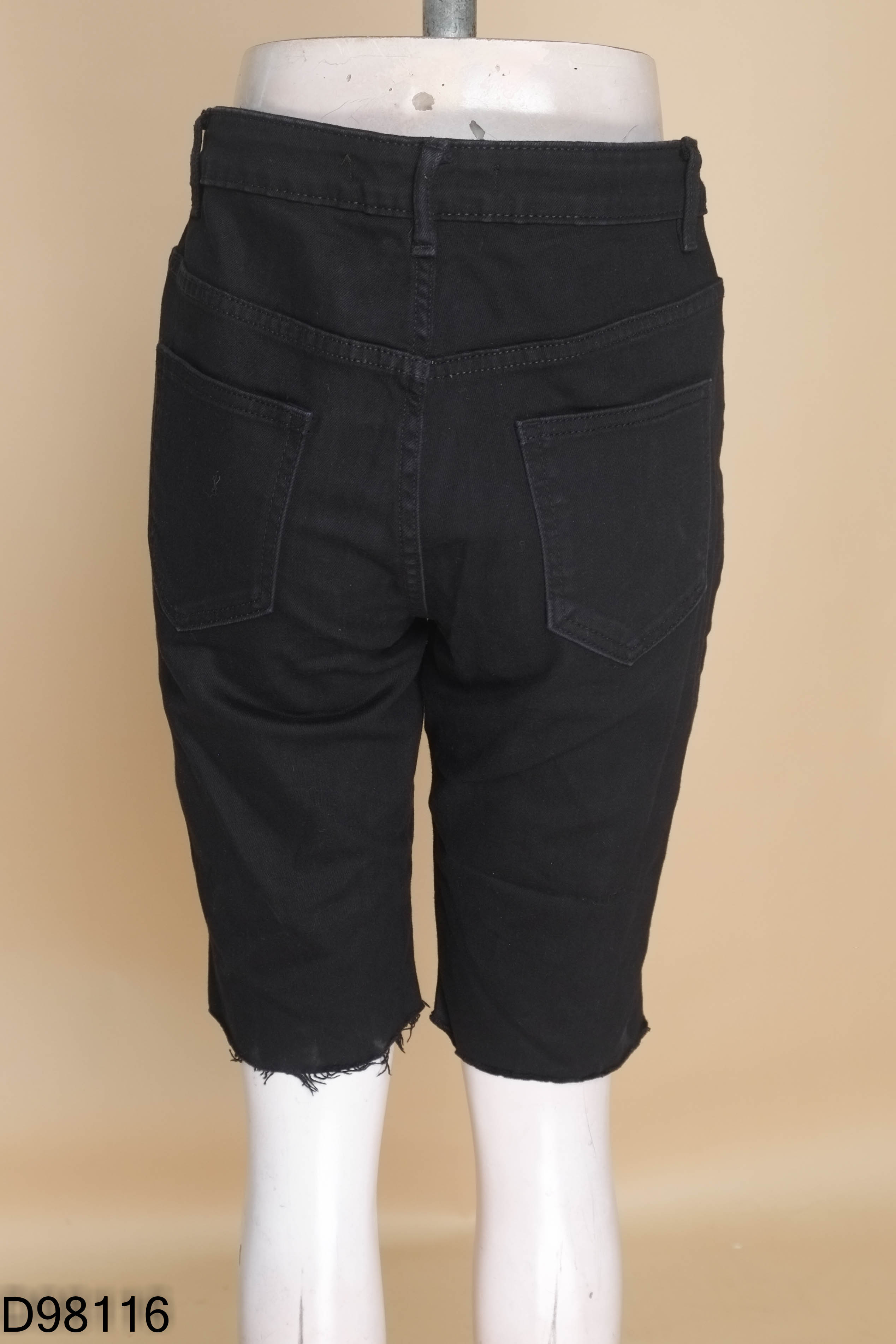 Quần jeans đen ELISE nhỡ
