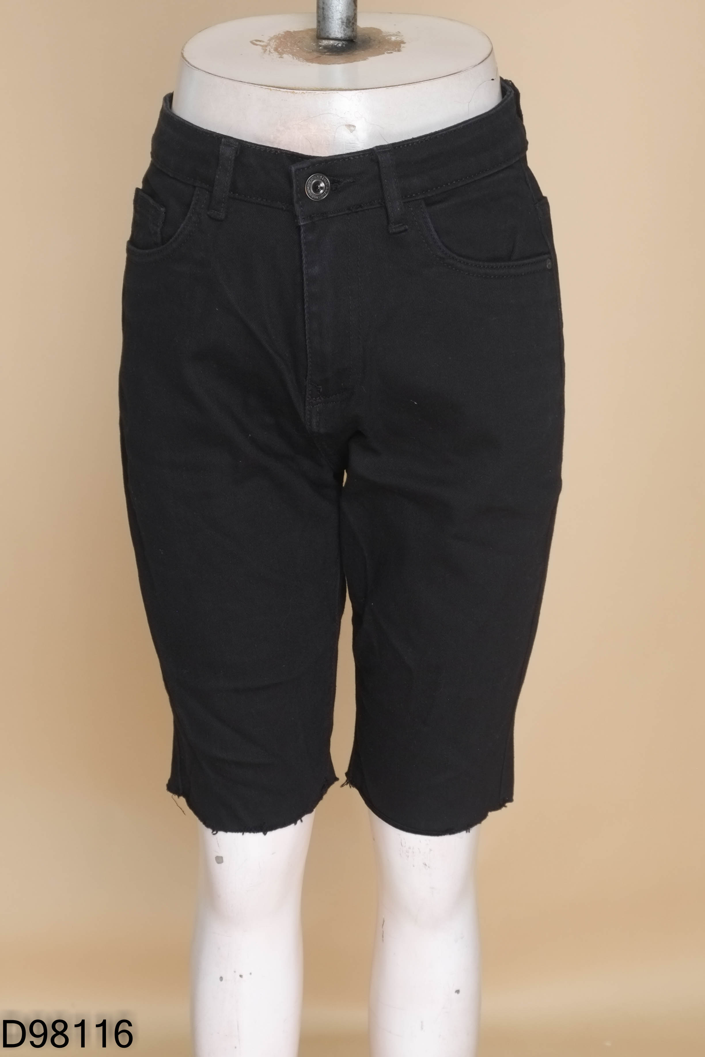 Quần jeans đen ELISE nhỡ