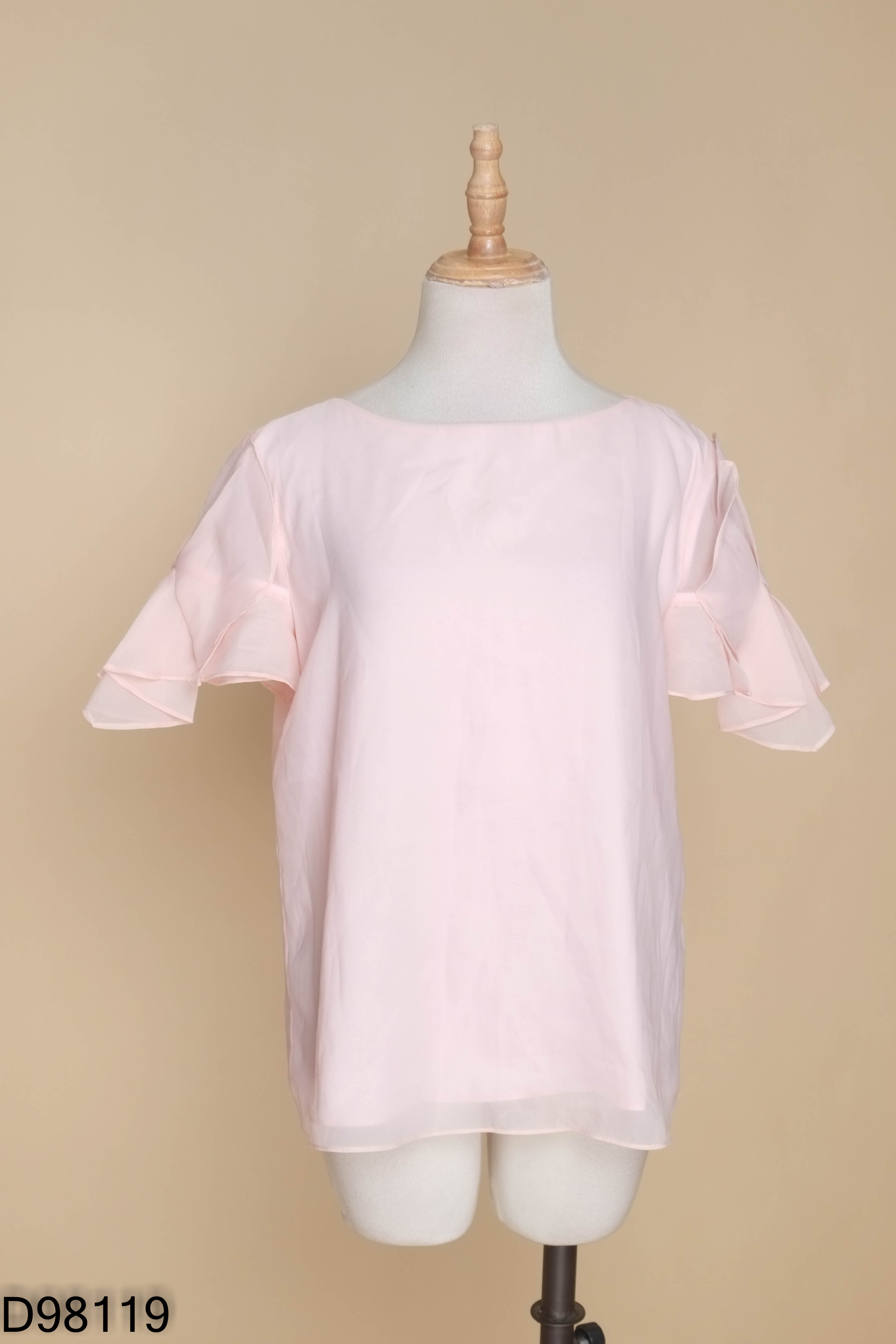 Áo voan ELISE hồng phấn