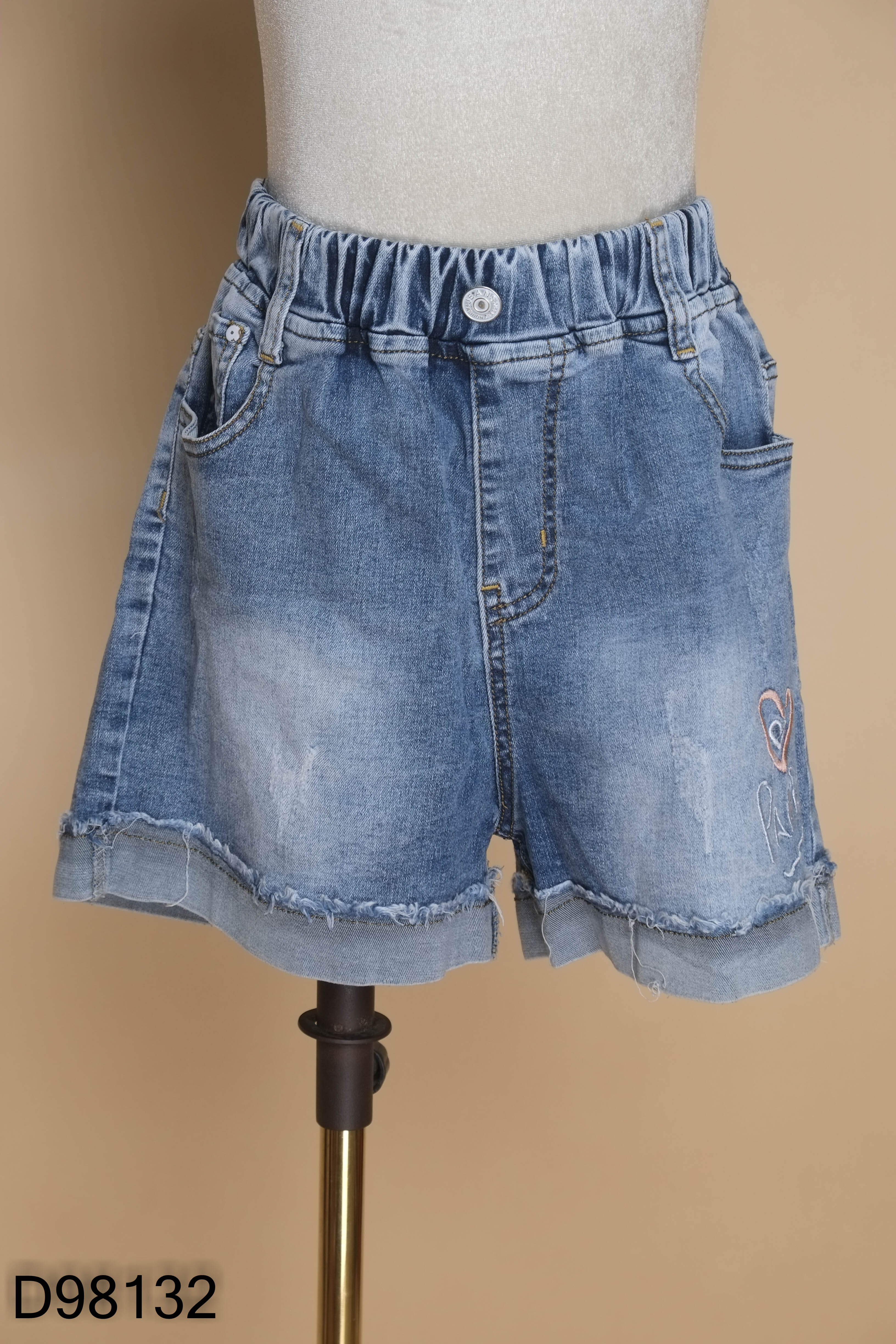 Quần short nữ jean xanh KIDS