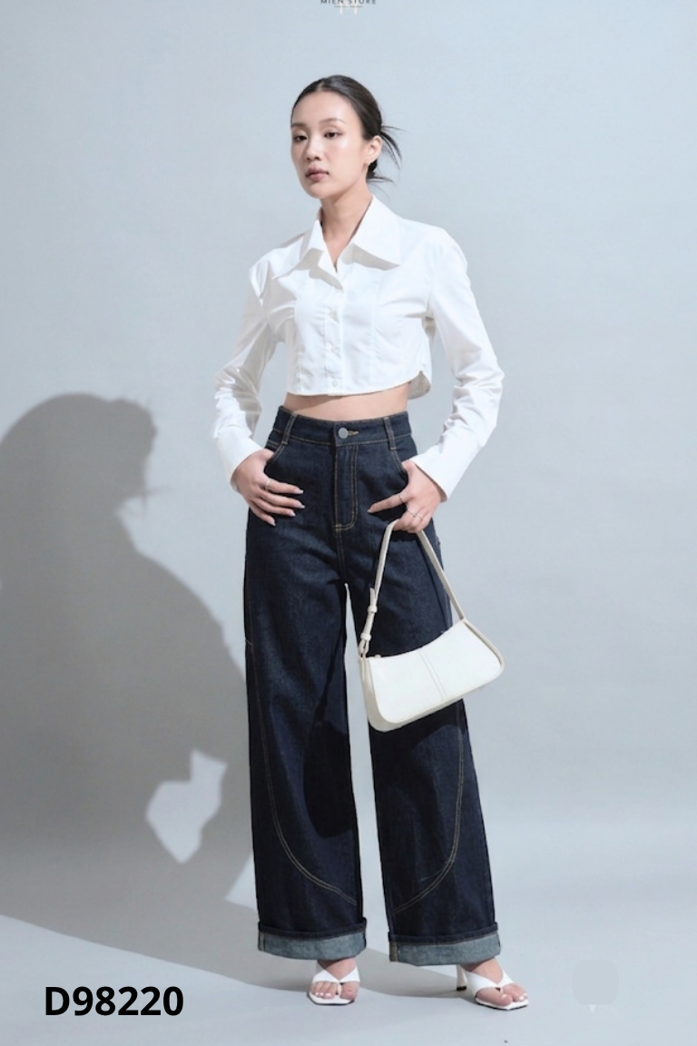 NEWTAG quần jean xanh đen