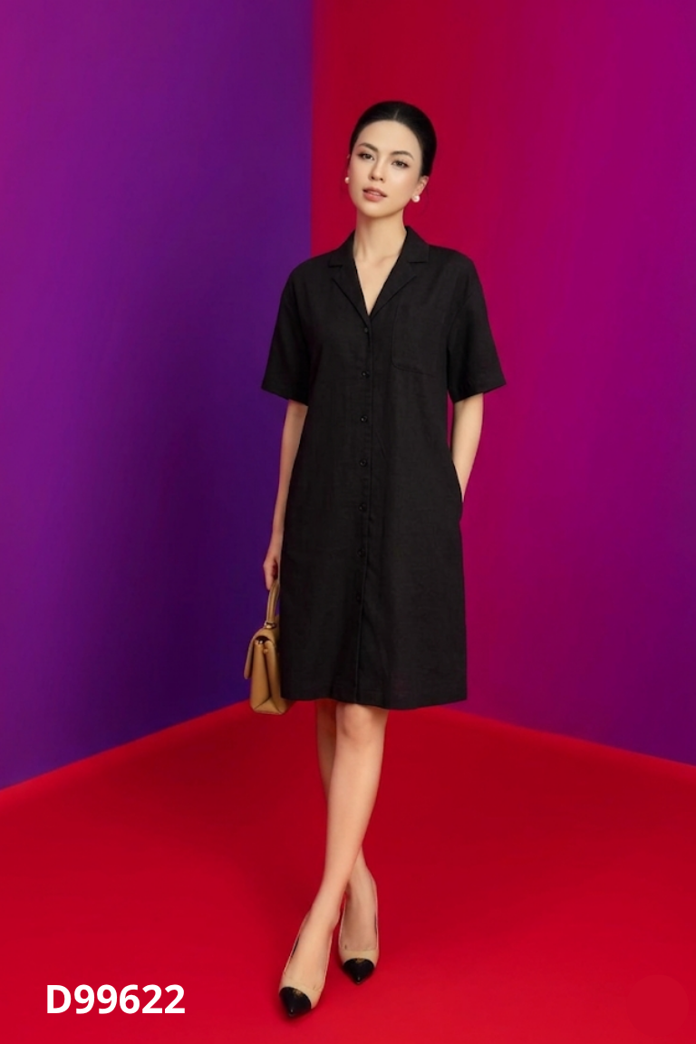 Váy LEN Clothing đen suông