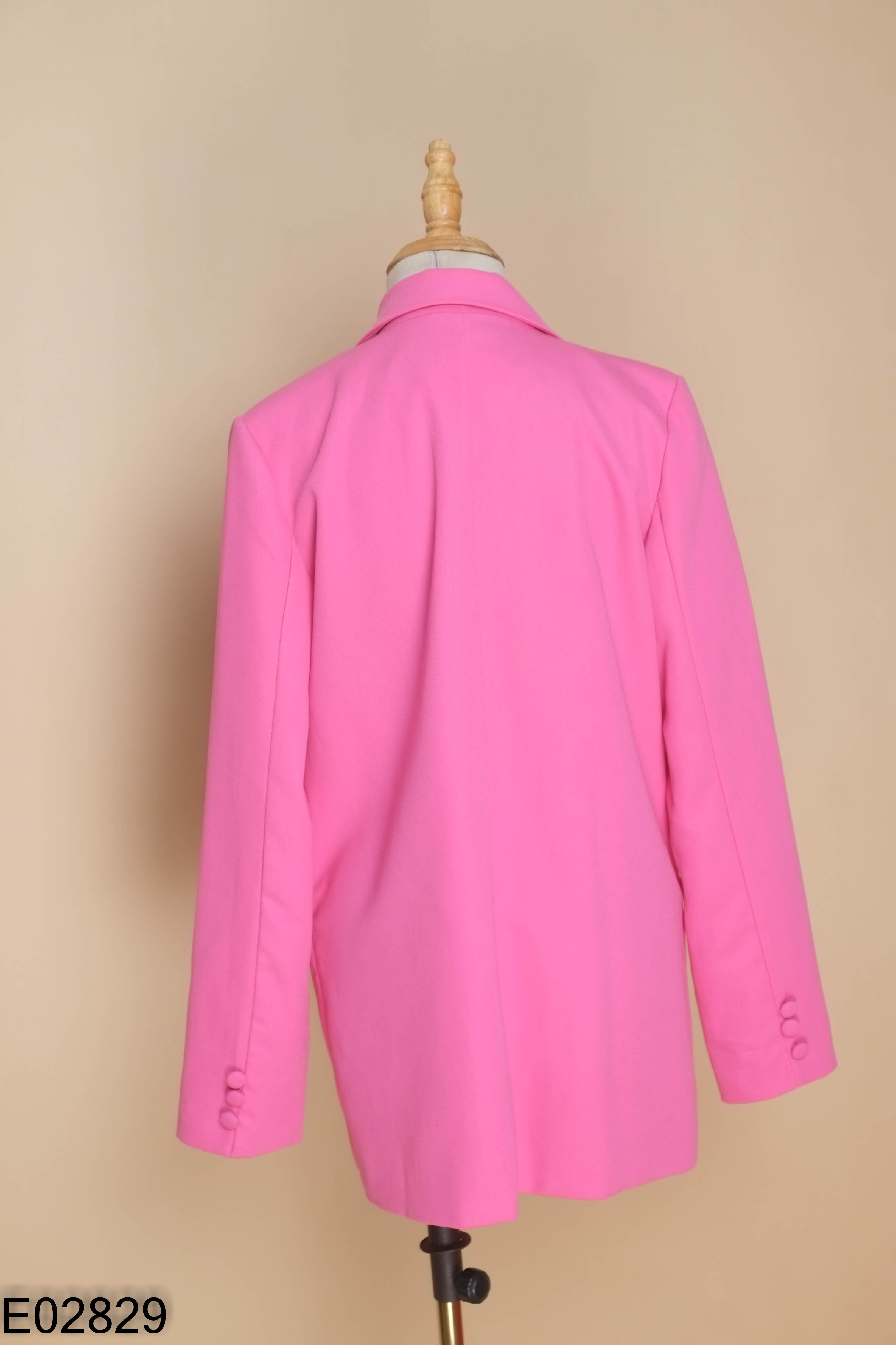 Áo blazer hồng sen