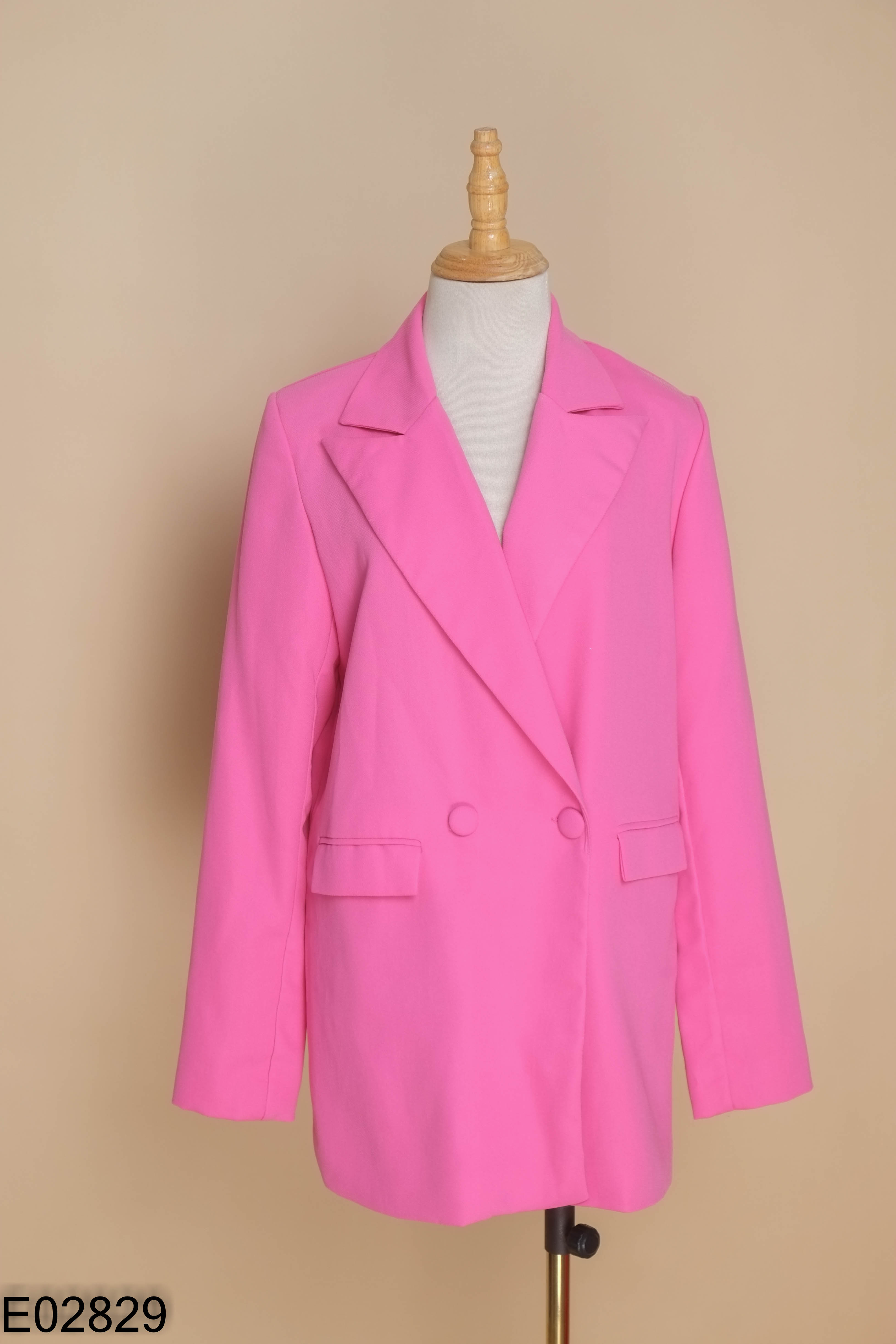 Áo blazer hồng sen