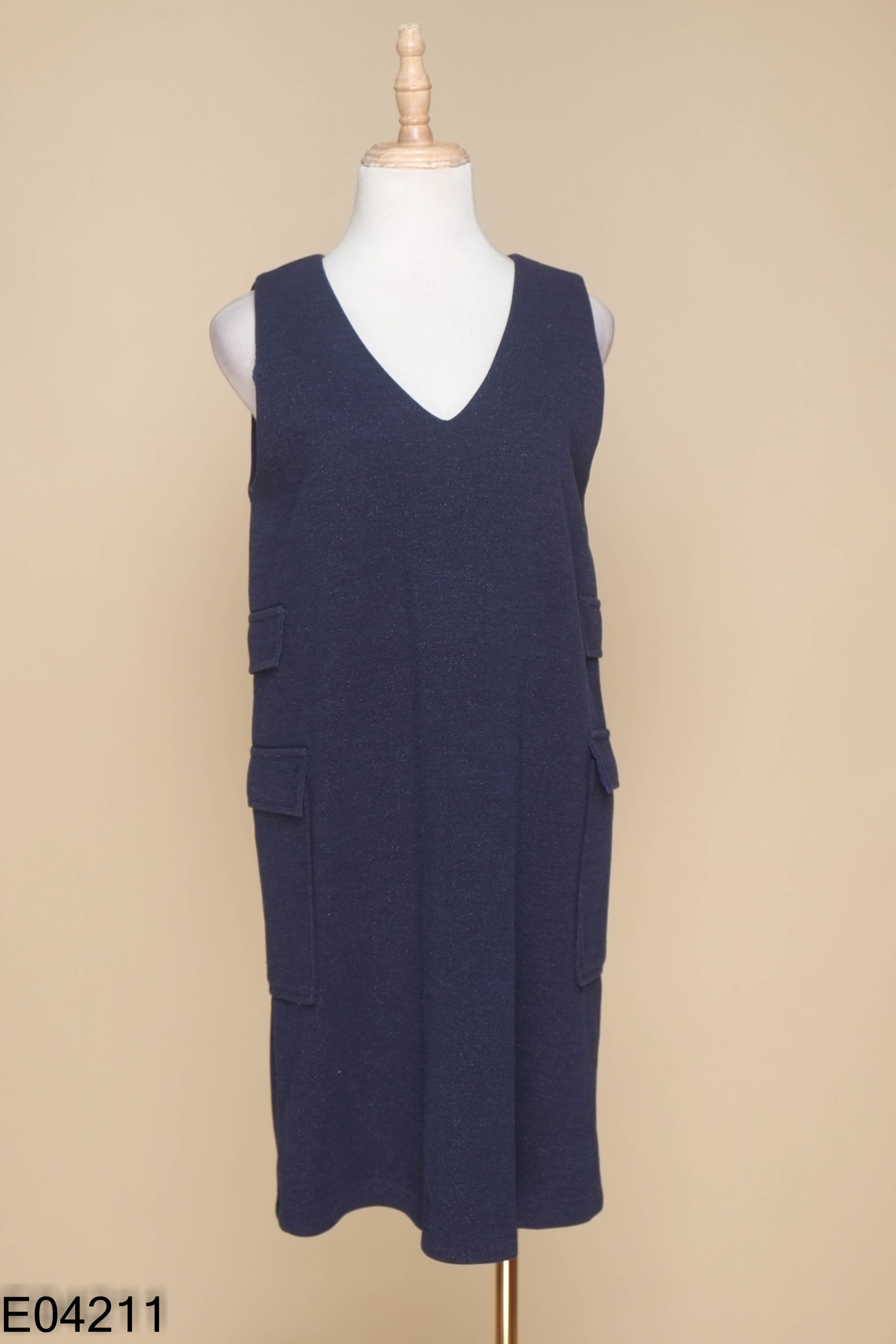 Váy yếm dạ MAY BOUTIQUE xanh than