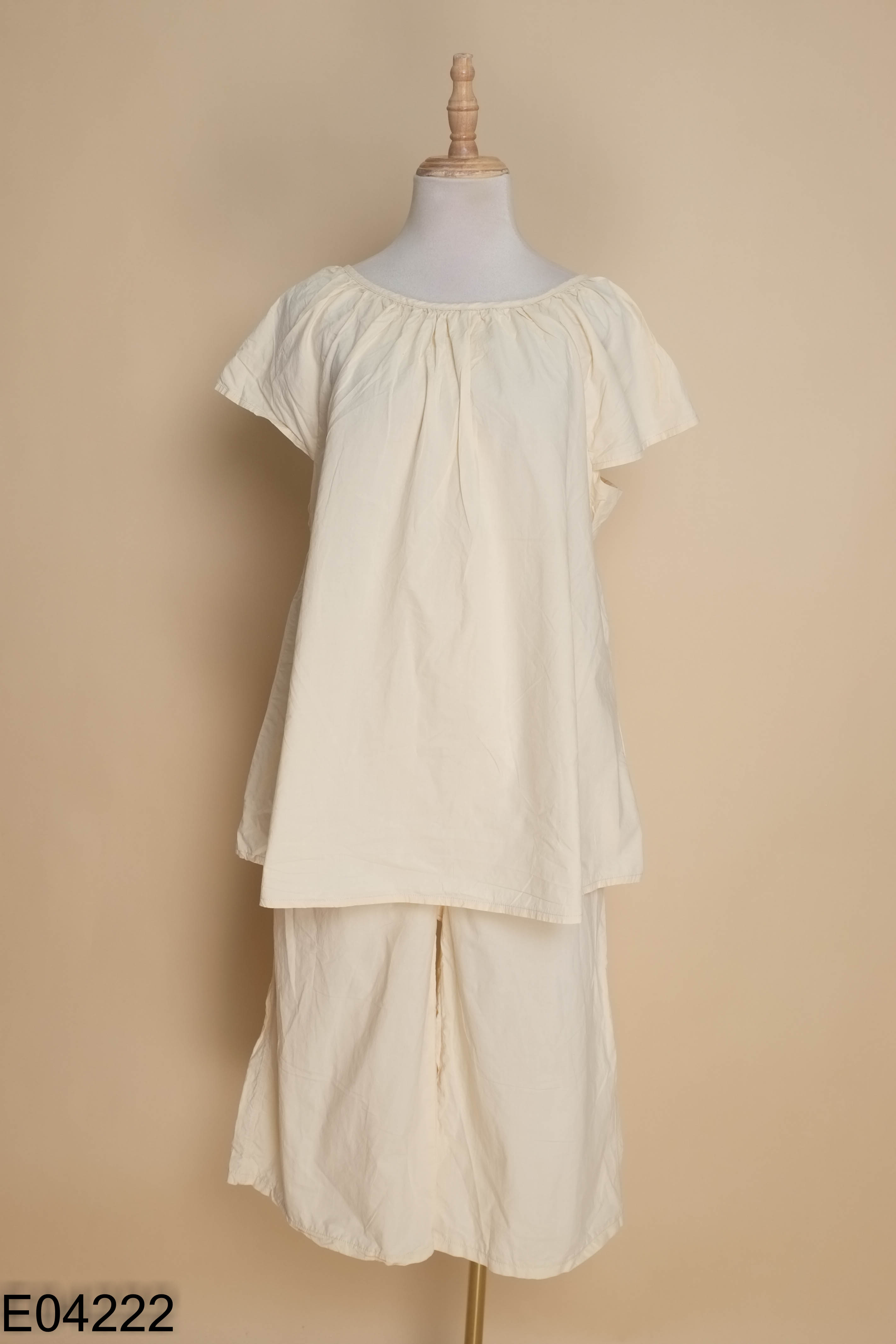 Set Áo thô be trơn + quần